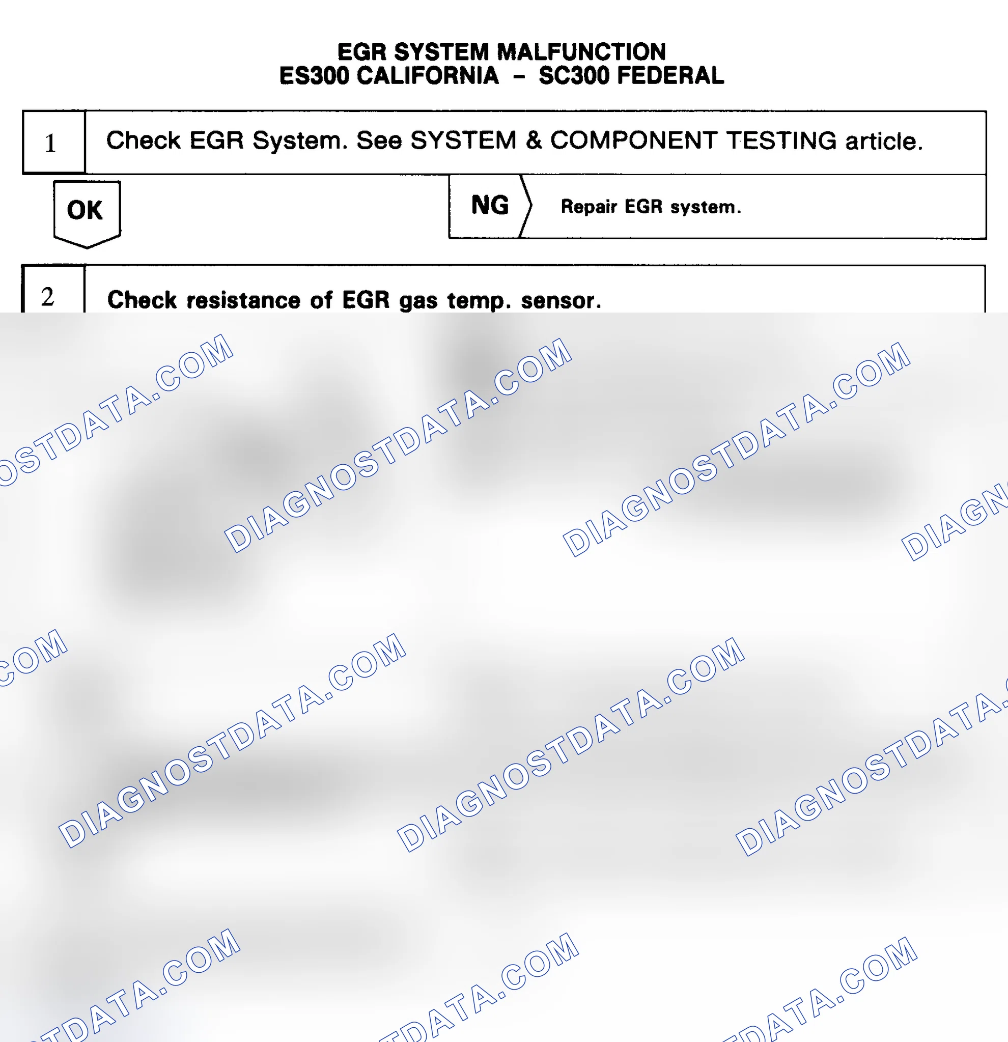 Scheme 42: CODE 71 - EGR SYSTEM MALFUNCTION (ES300 CALIF., SC300 FEDERAL)