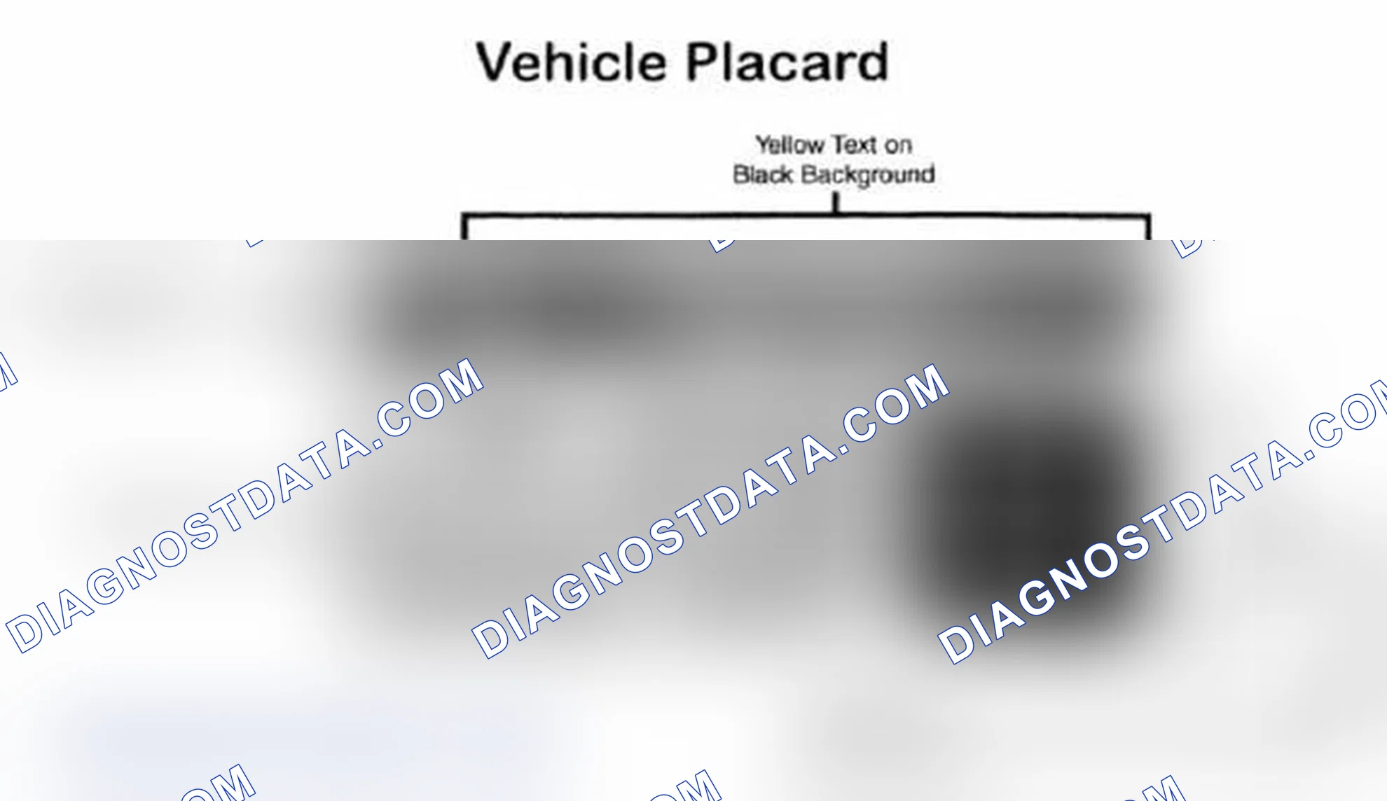 Scheme 28: Vehicle Tire Placard - Typical