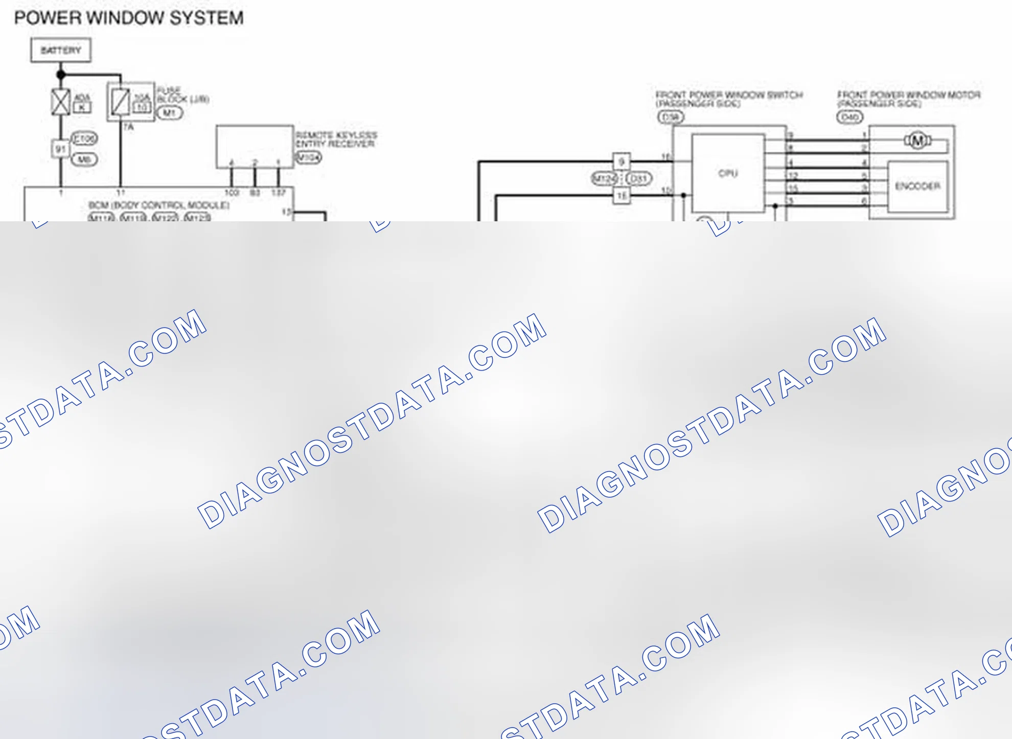 Scheme 44: Wiring Diagram - POWER WINDOW SYSTEM
