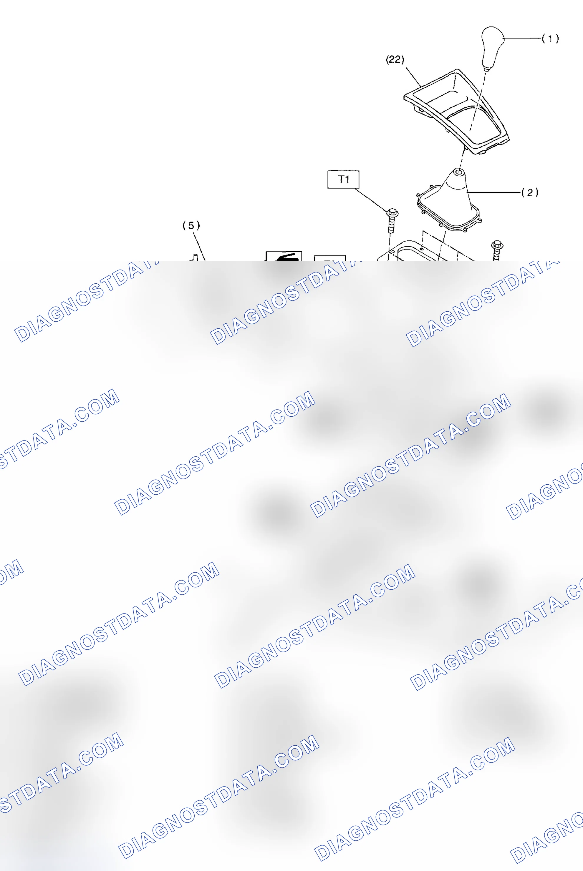 Scheme 22: M/T GEAR SHIFT LEVER