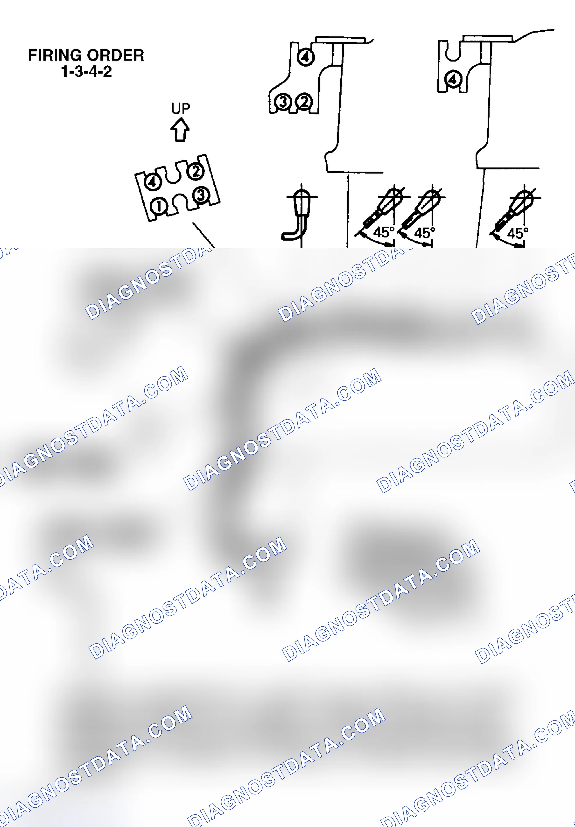 Scheme 2: Firing Order & Plug Wire Routing (2.0L SOHC)