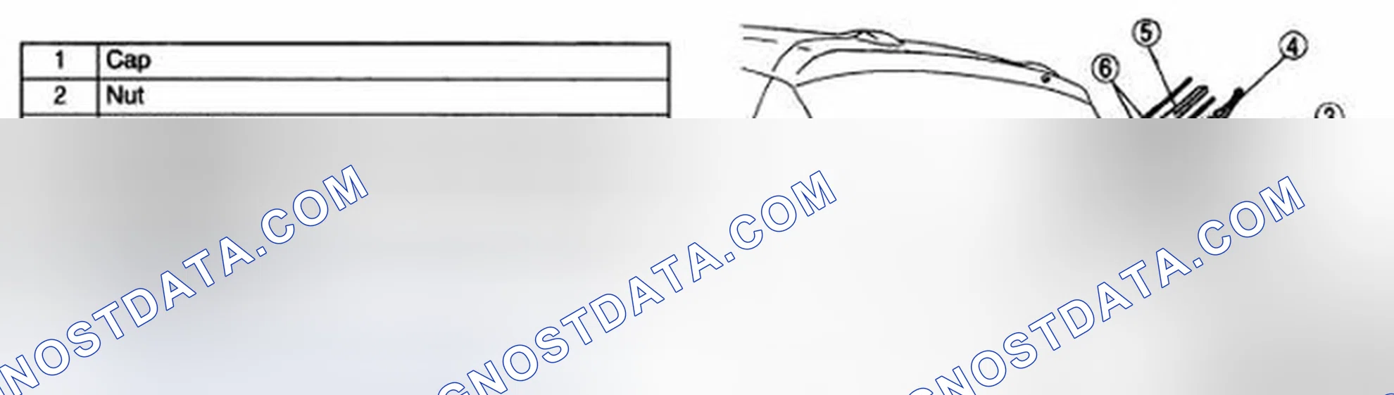 Scheme 28: REAR WIPER ARM AND BLADE REMOVAL/INSTALLATION