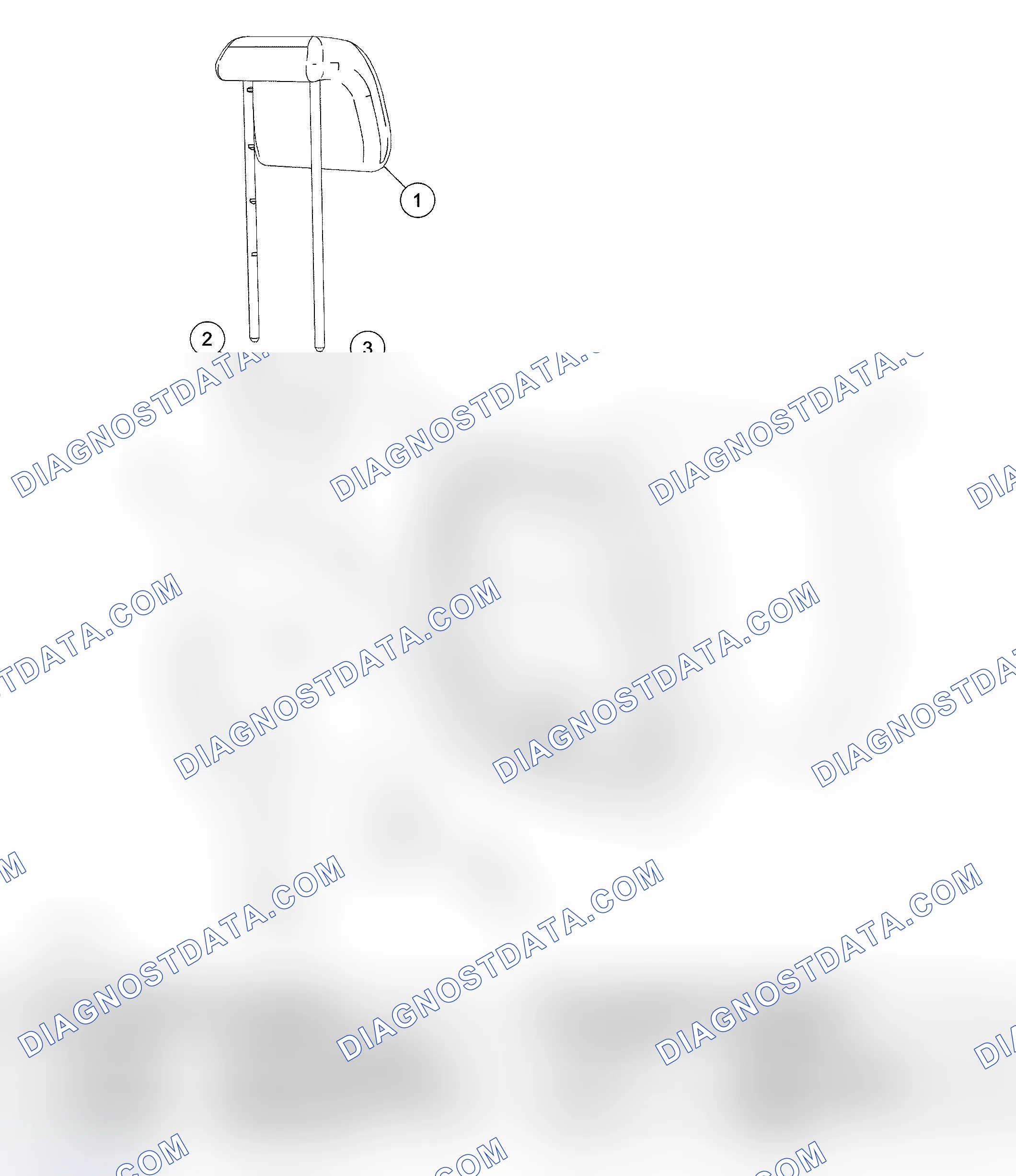 Scheme 147: Seat - Exploded View, Third Row