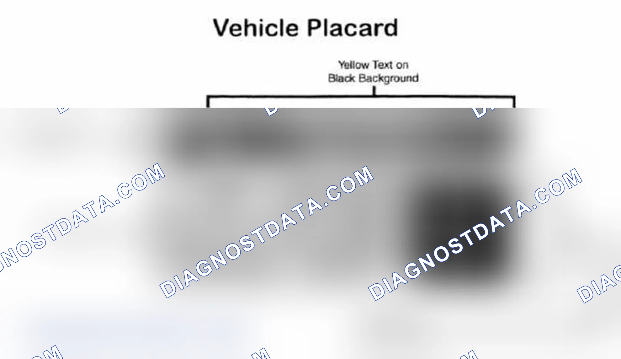 Scheme 28: Vehicle Tire Placard - Typical