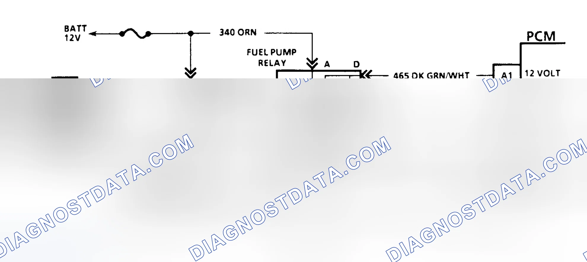 Scheme 141: Code 54 Schematic (G Series W/4L80-E Trans.) Fuel Pump Circuit