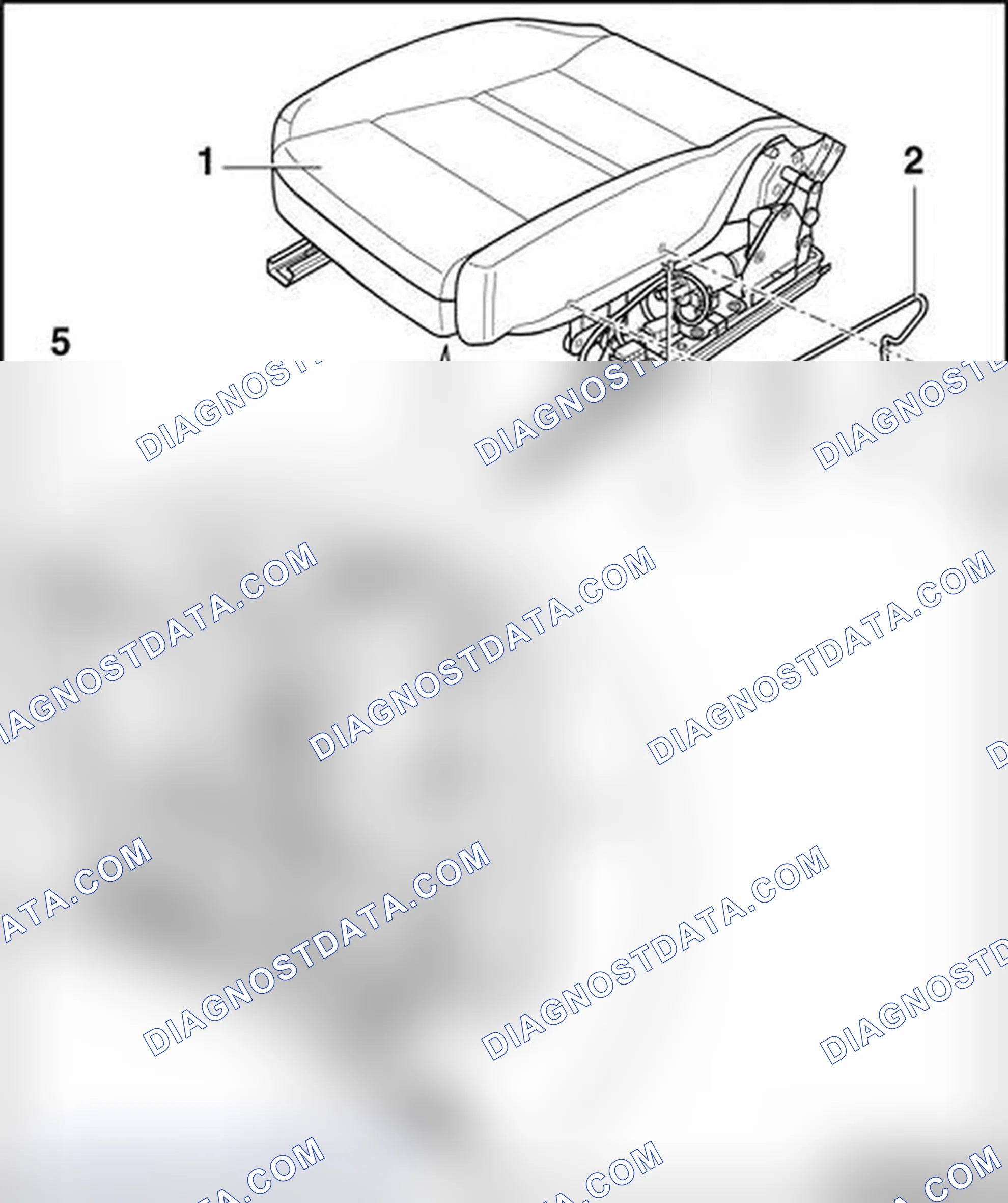 Scheme 298: Detaching cover and padding from seat pan