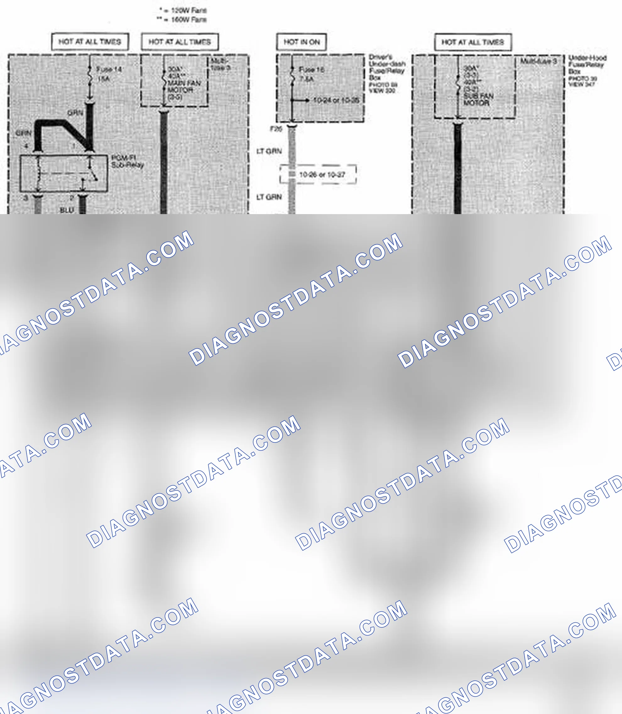 Scheme 307: Fan Circuit Diagram (Page 63)