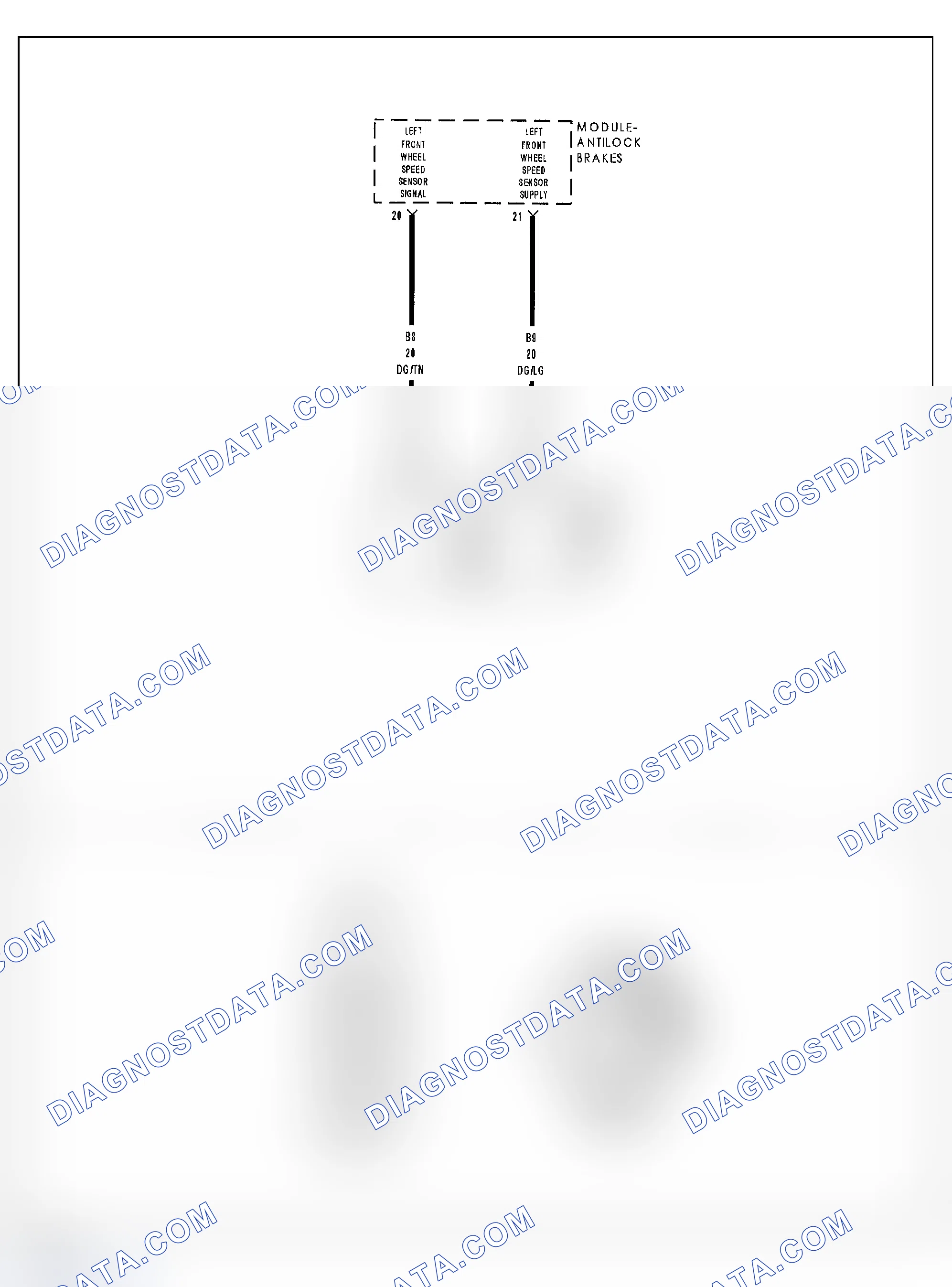 Scheme 68: C1011-LEFT FRONT WHEEL SPEED SENSOR INPUT SIGNAL ERRATIC PERFORMANCE