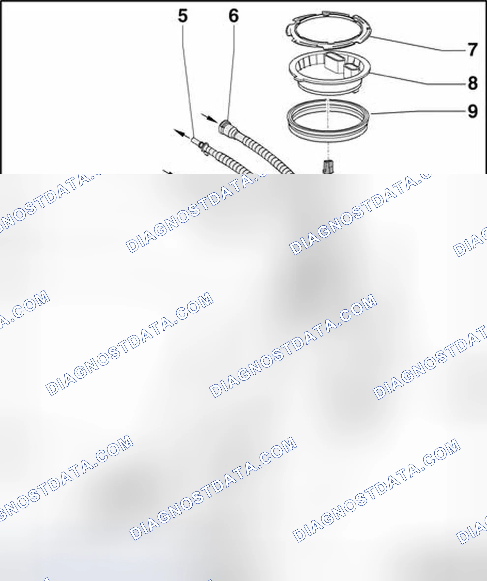 Scheme 3: Left fuel delivery unit with Transfer Fuel Pump (FP) G6 , Fuel Level Sensor G and Fuel Level Sensor