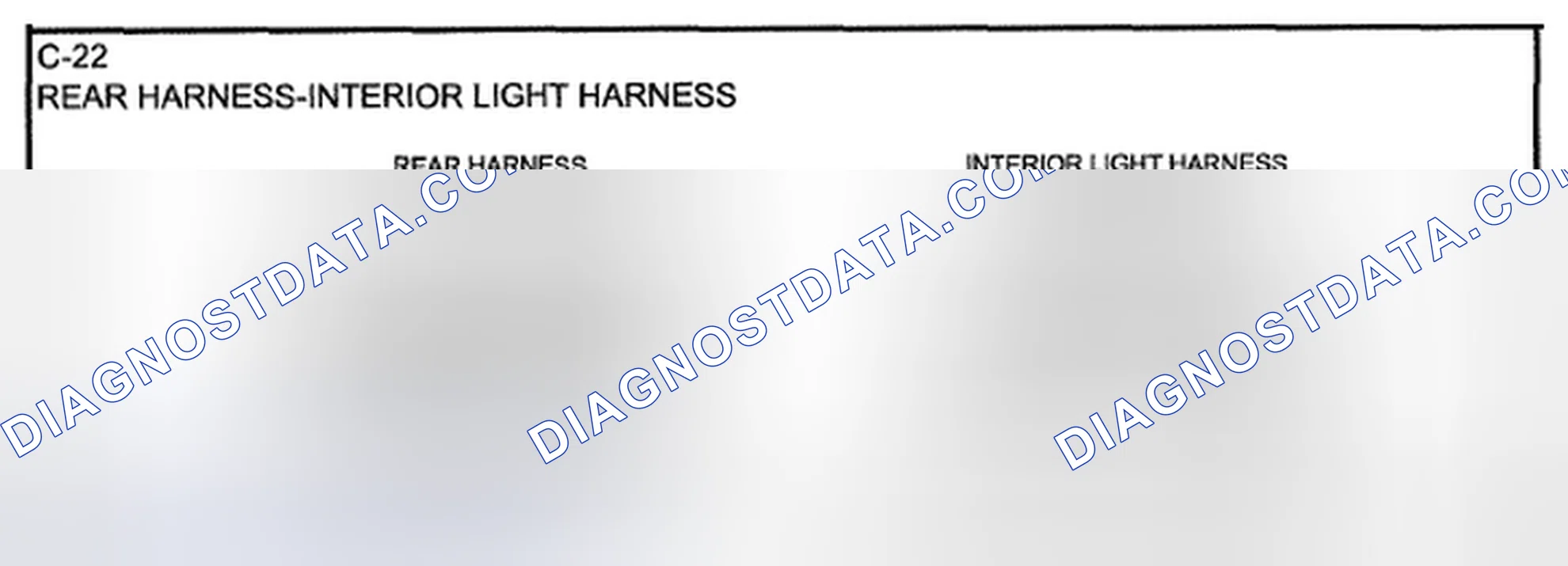 Scheme 53: Identifying Rear And Interior Light Harness Connector Terminals (C-22)
