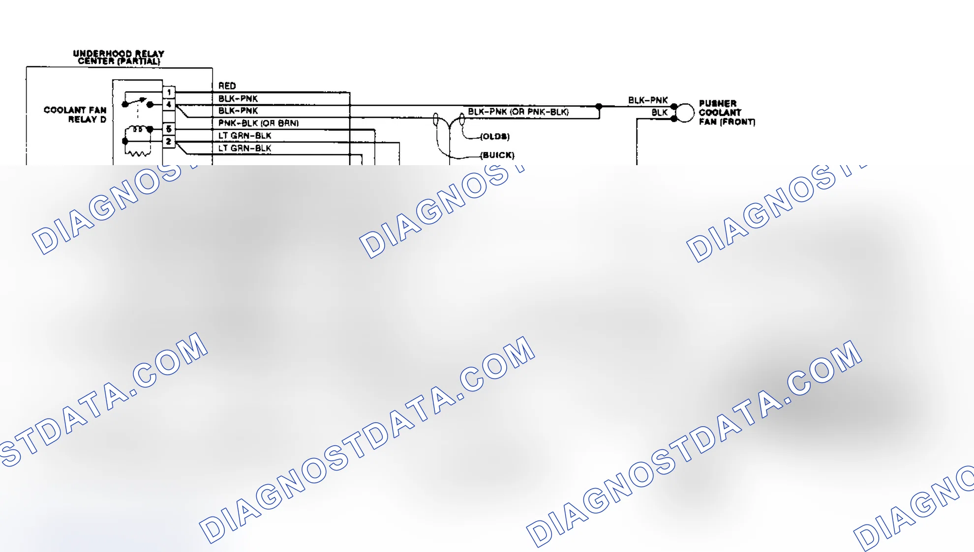 Scheme 8: Cooling Fan Wiring Diagram (Reatta & Toronado)
