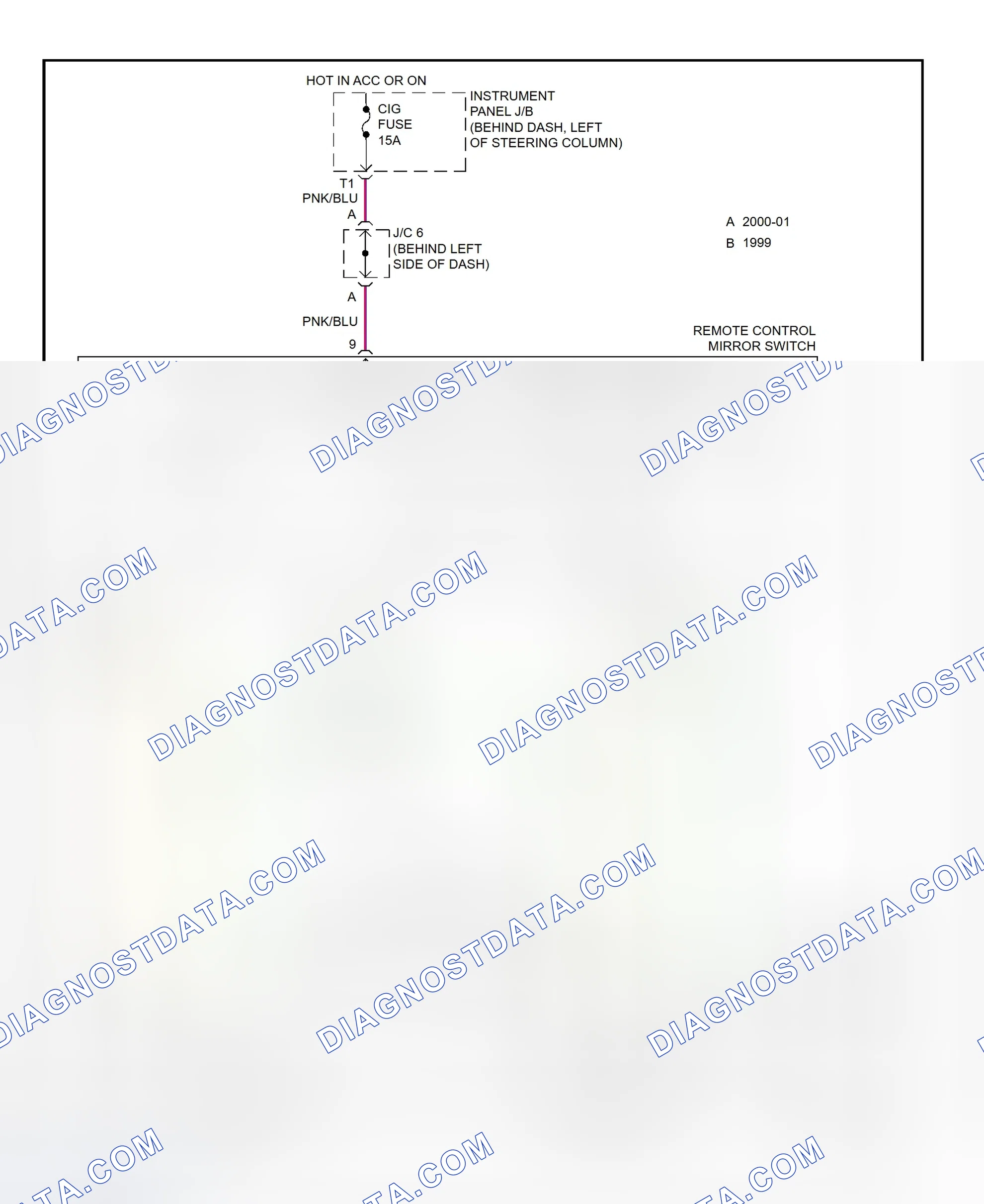 Scheme 28: Power Mirror System Wiring Diagram (Camry Solara)