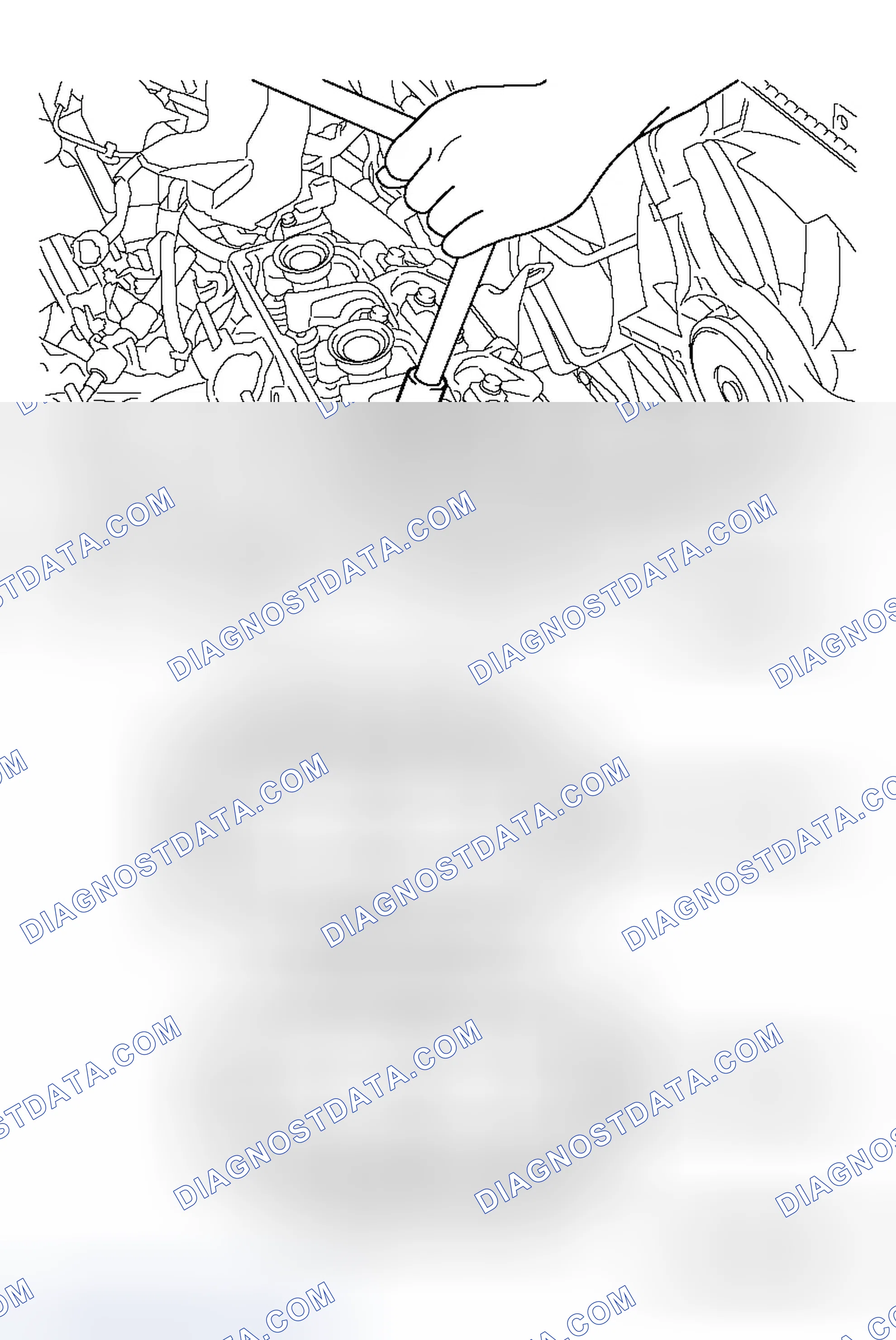 Scheme 221: << B >> CYLINDER HEAD ASSEMBLY REMOVAL
