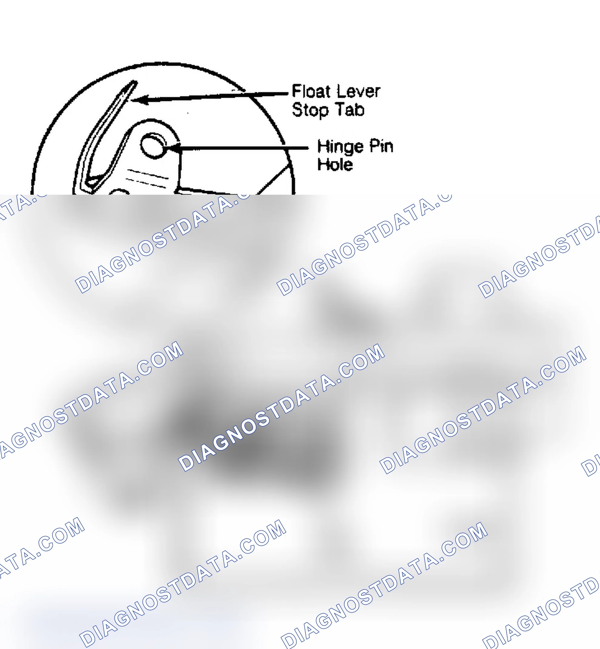 Scheme 3: Float Drop Adjustment Perform float drop adjustment with gasket removed.