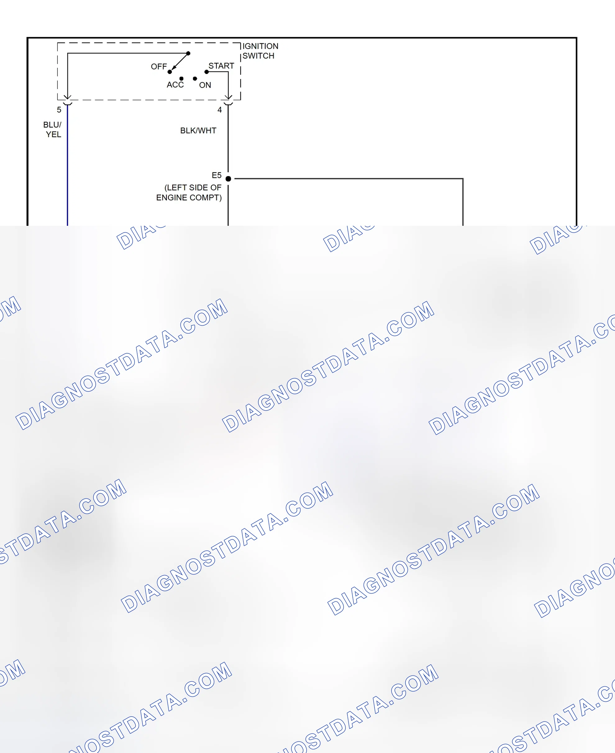 Fig. 26: Starting System Wiring Diagram (Highlander)