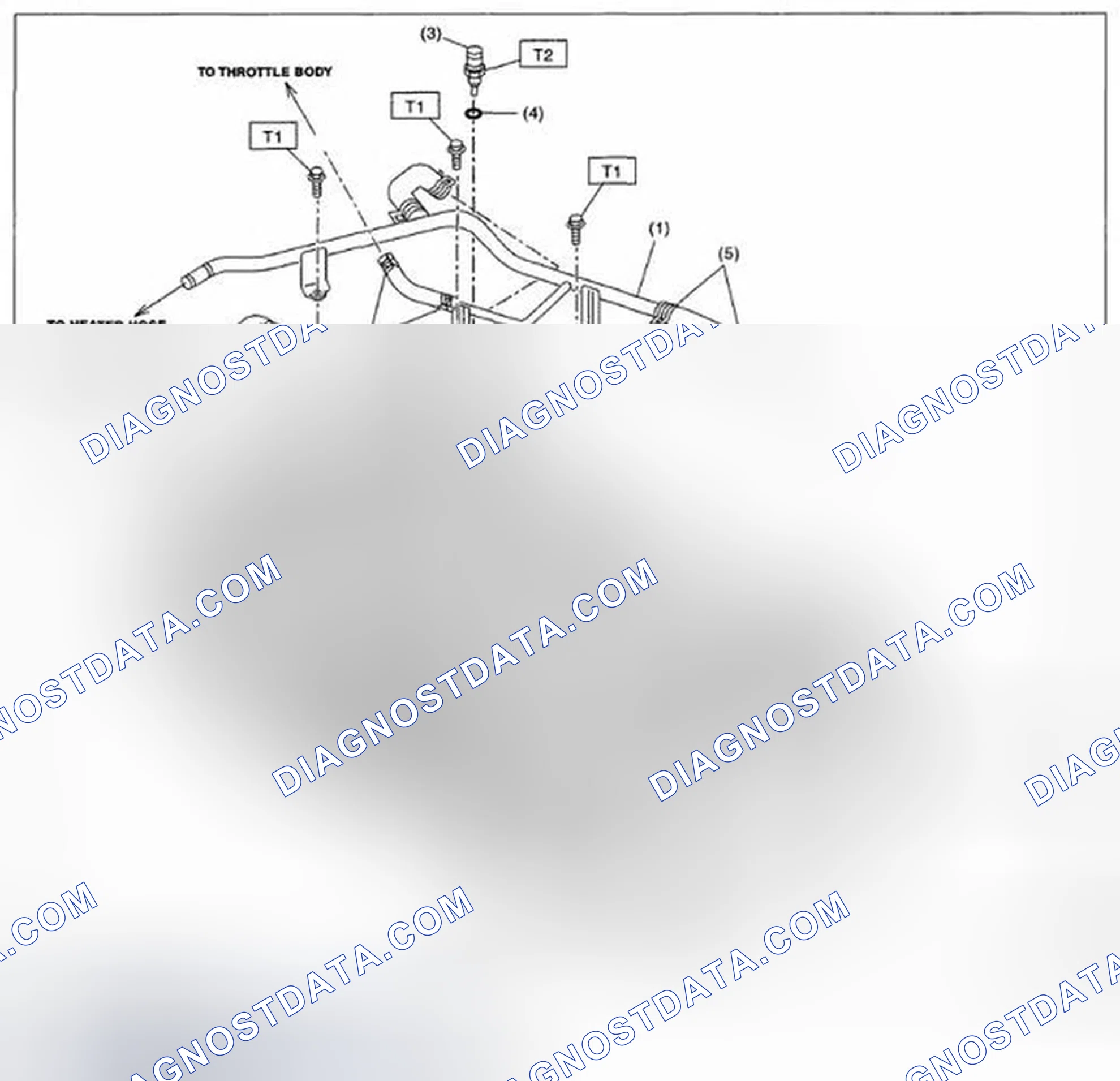 Scheme 3: ENGINE COOLANT TEMPERATURE SENSOR & HEATER HOSE