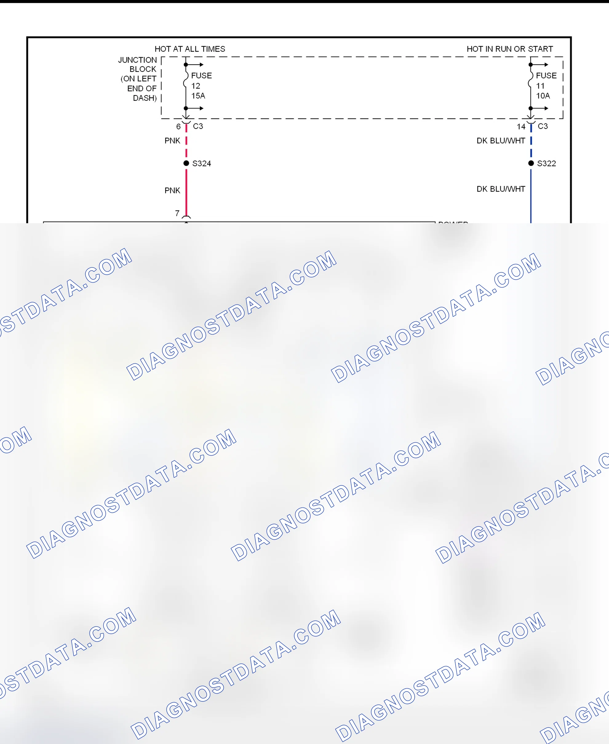 Scheme 3: Power Mirror System Wiring Diagram (Durango)