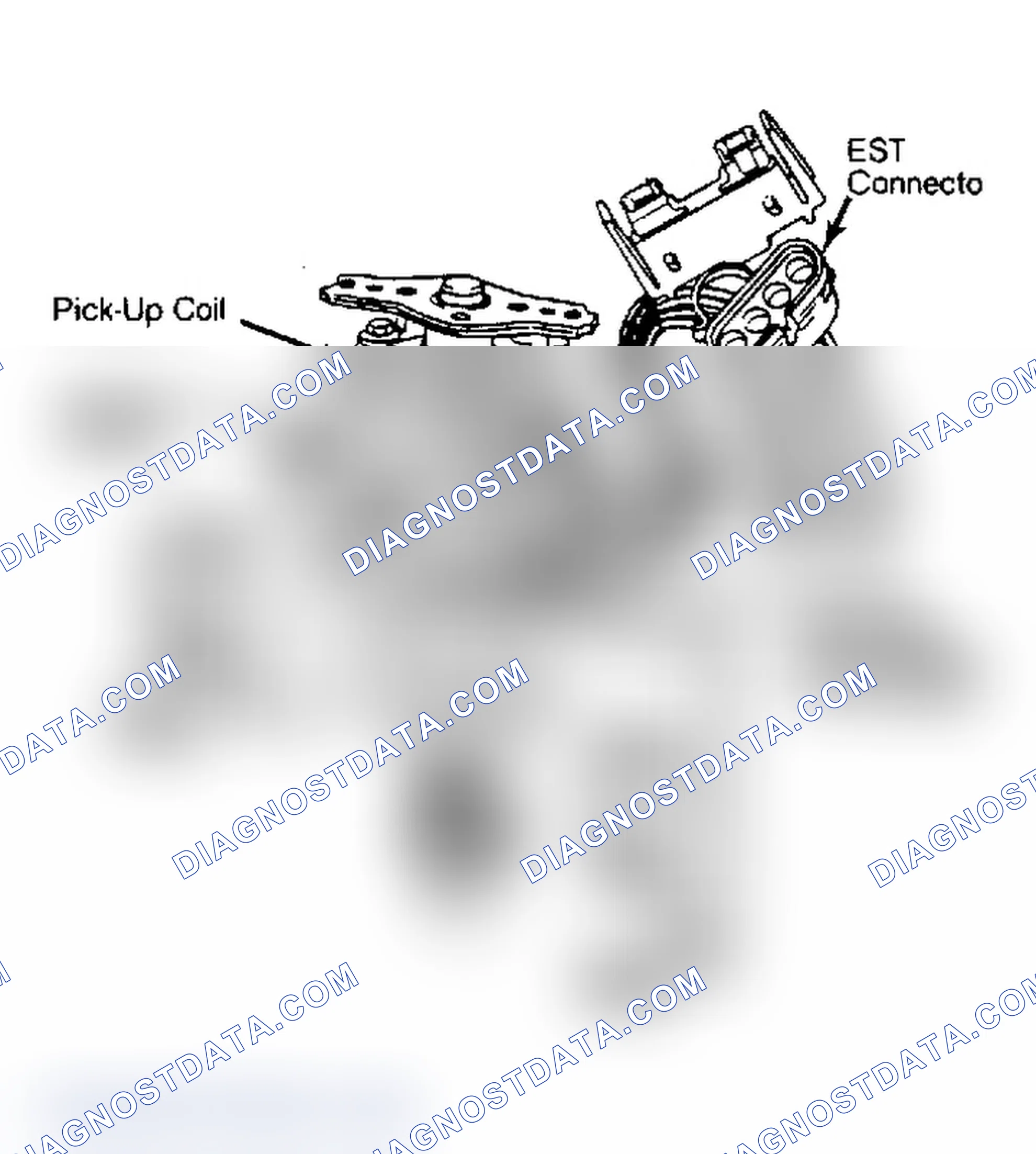 Scheme 7: Checking Distributor Pick-Up Coil Integral coil system is shown.External coil testing is similar.