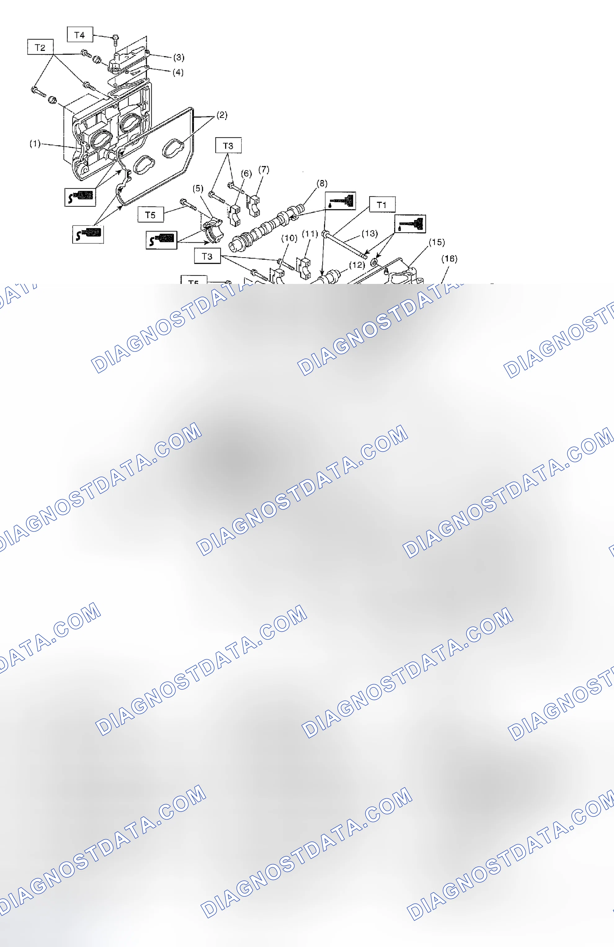 Scheme 485: CYLINDER HEAD AND CAMSHAFT