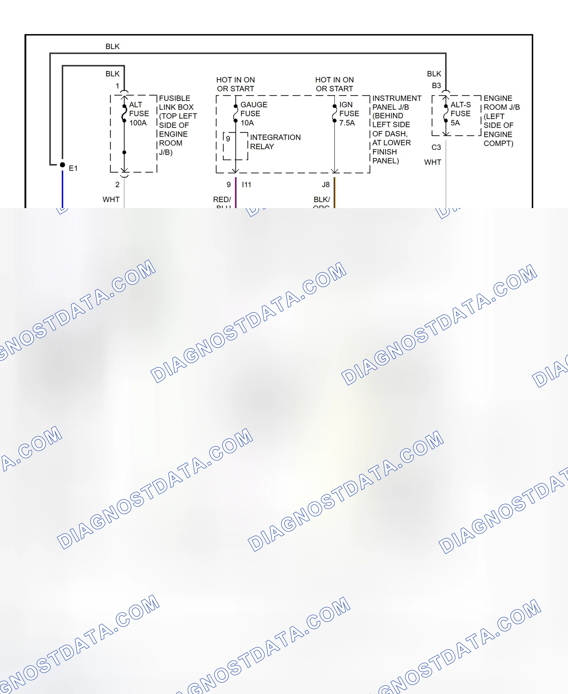 Scheme 6: Charging System Wiring Diagram (Corolla)