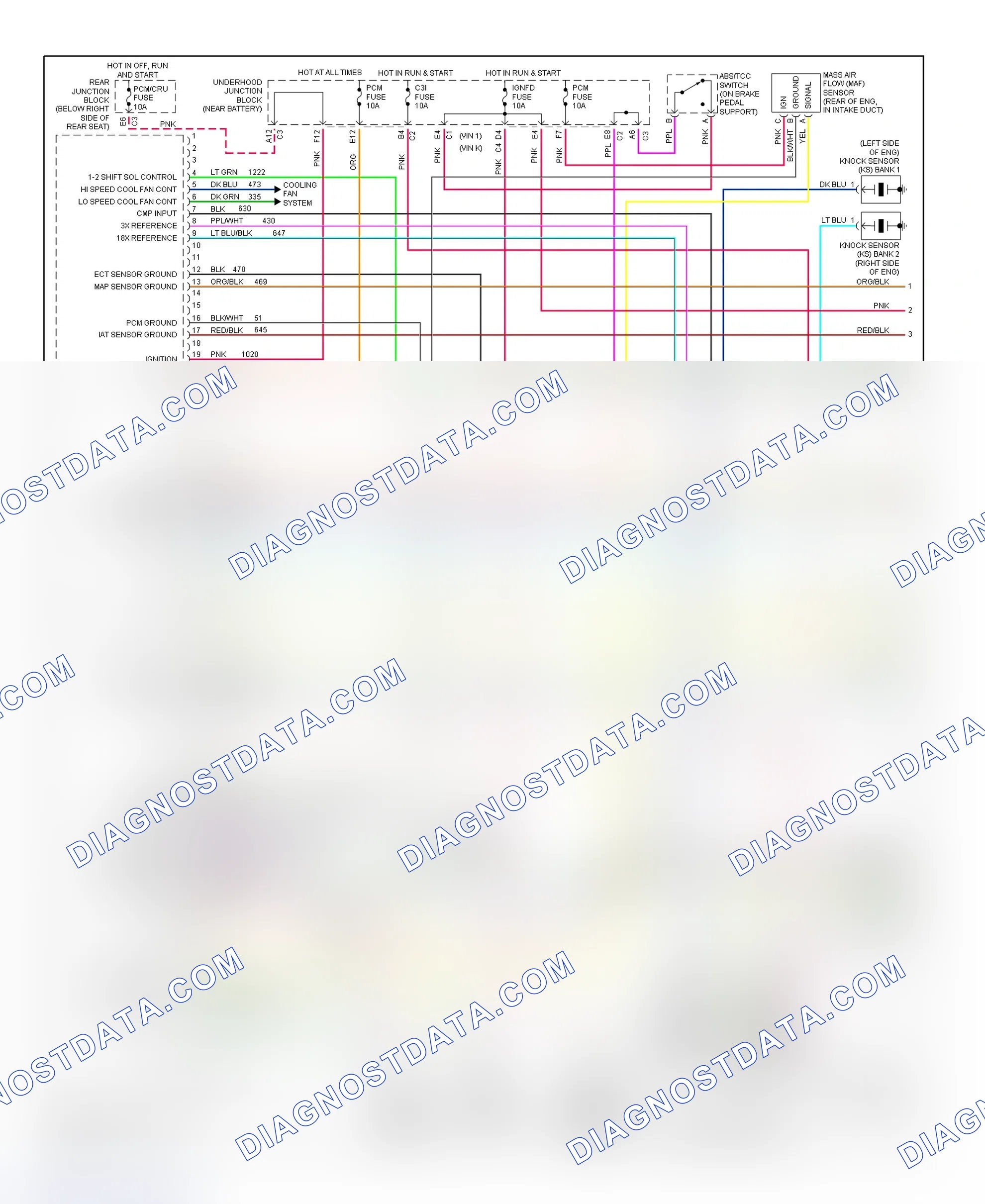 Scheme 150: PCM Wiring Diagram (Park Avenue - 3.8L - 1 Of 4)