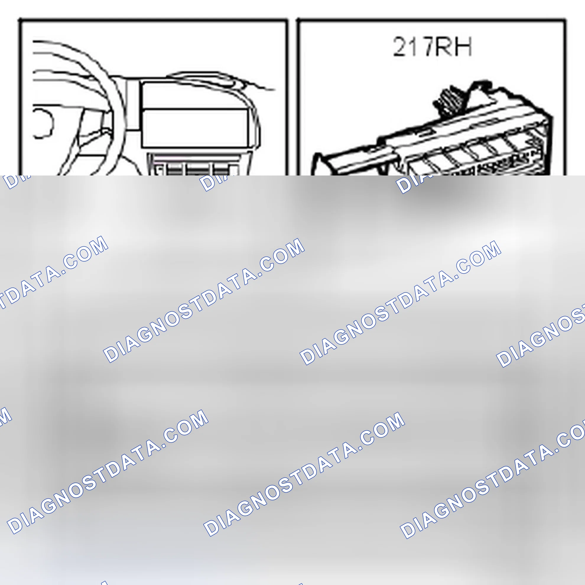 Scheme 603: Temperature sensor, mixed air, floor, right (217RH)