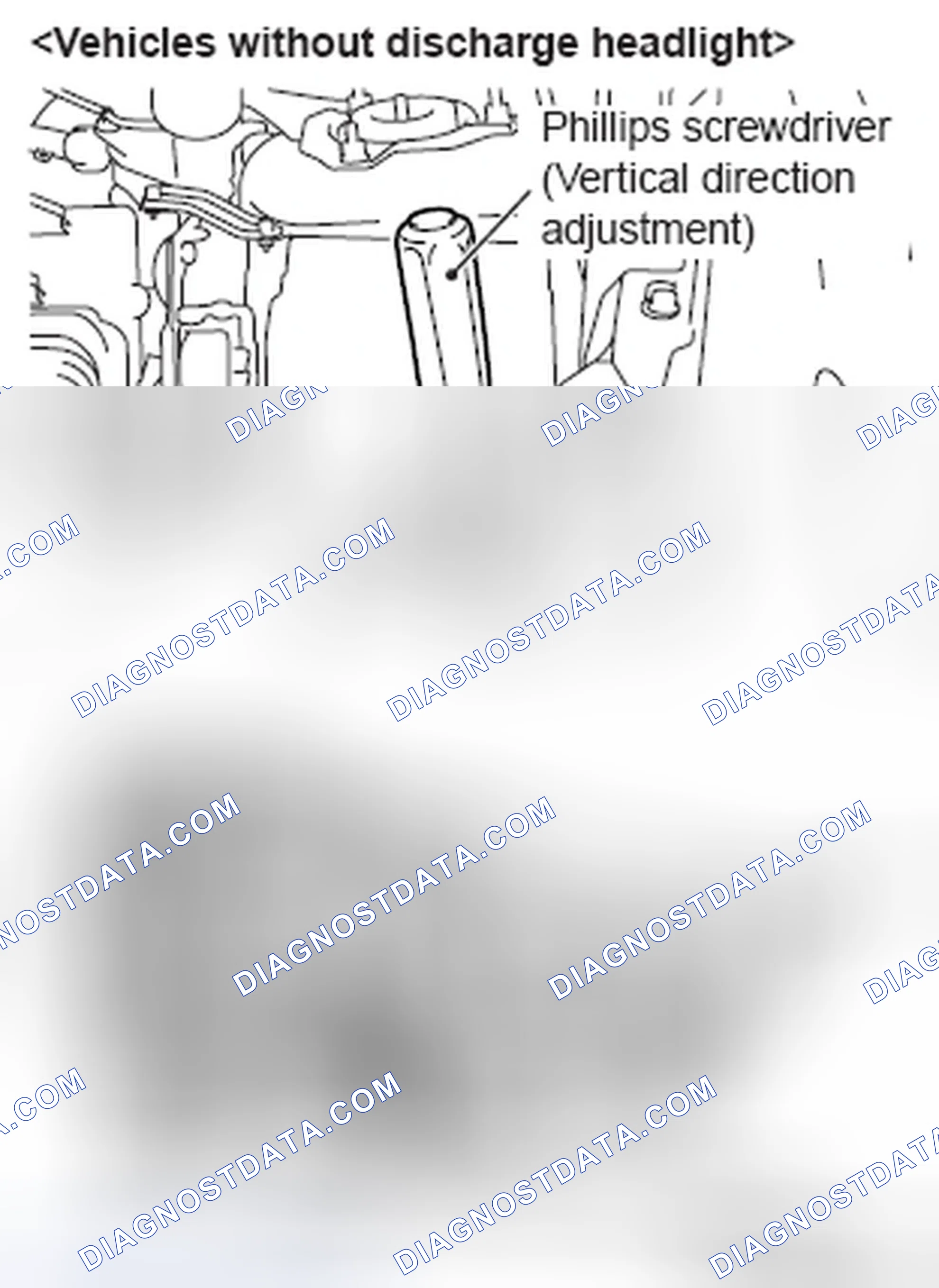 Scheme 46: HEADLIGHT ADJUSTMENT (LOW-BEAM)