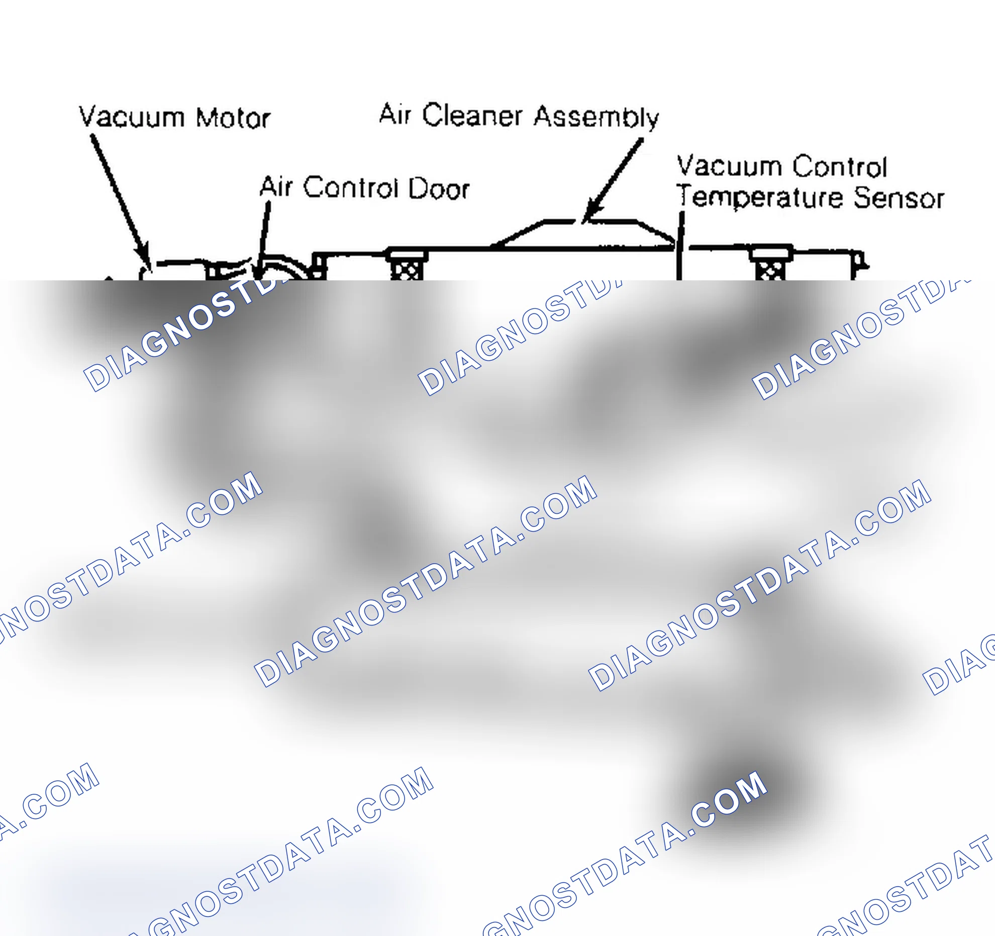 Scheme 14: Thermostatic Air Cleaner Assembly Showing Airflow into Carburetor