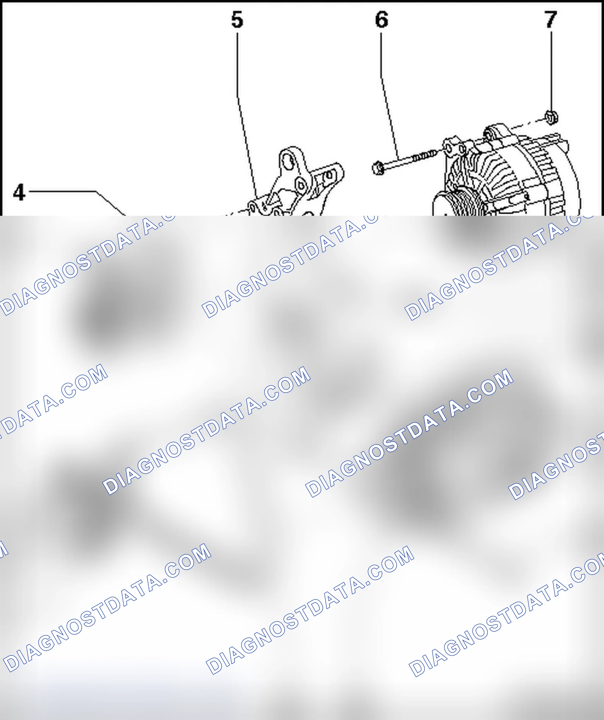 Scheme 617: RIBBED BELT AND ASSEMBLY BRACKET OVERVIEW