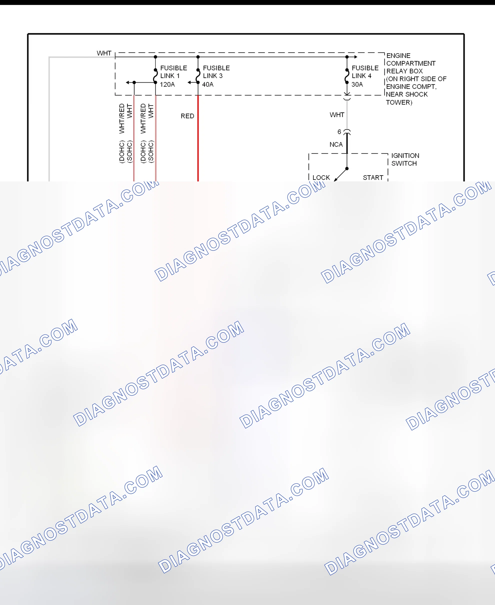 Scheme 8: Charging System Wiring Diagram (3000GT)