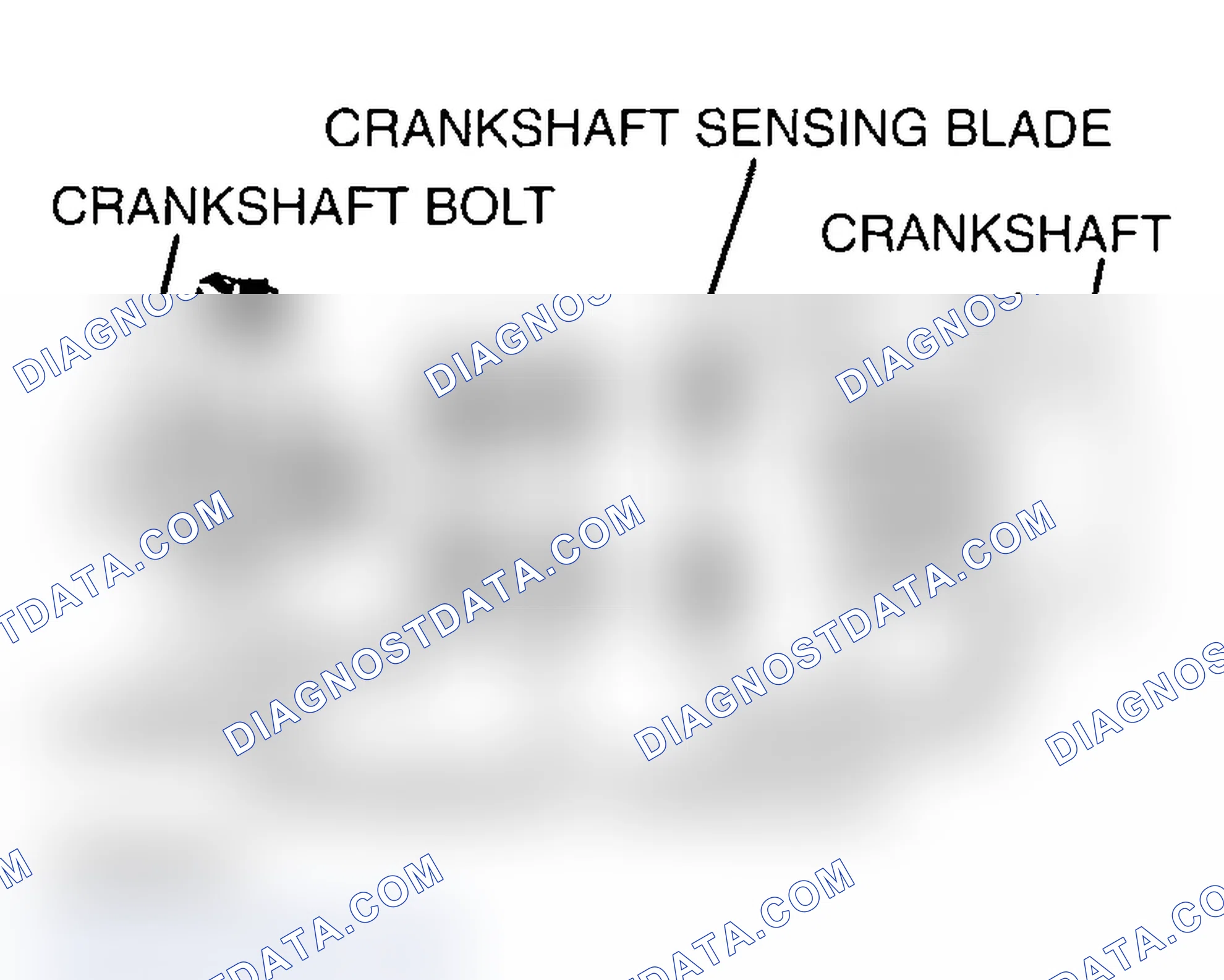 Scheme 937: >> I << CRANKSHAFT SENSING BLADE/CRANKSHAFT SPROCKET/CRANKSHAFT BOLT INSTALLATION