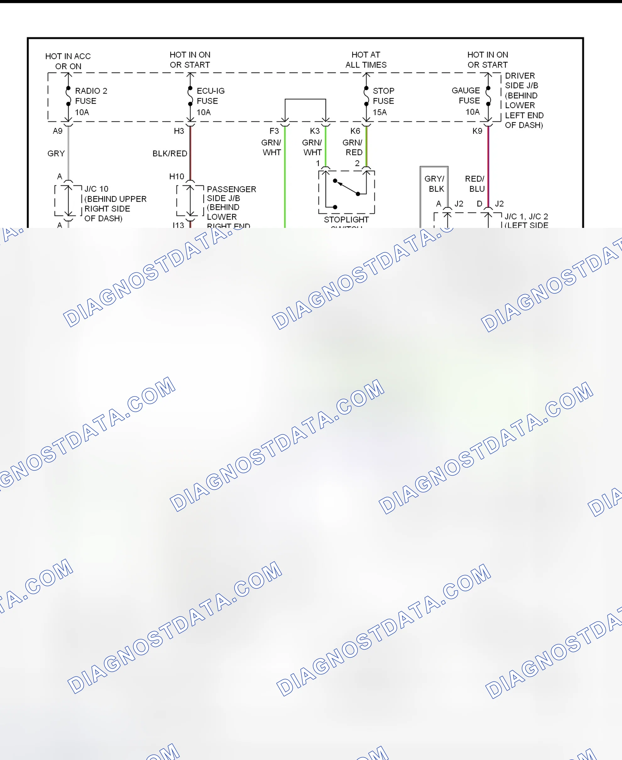 Scheme 292: Shift Interlock System Wiring Diagram (2001 - Lexus IS300)