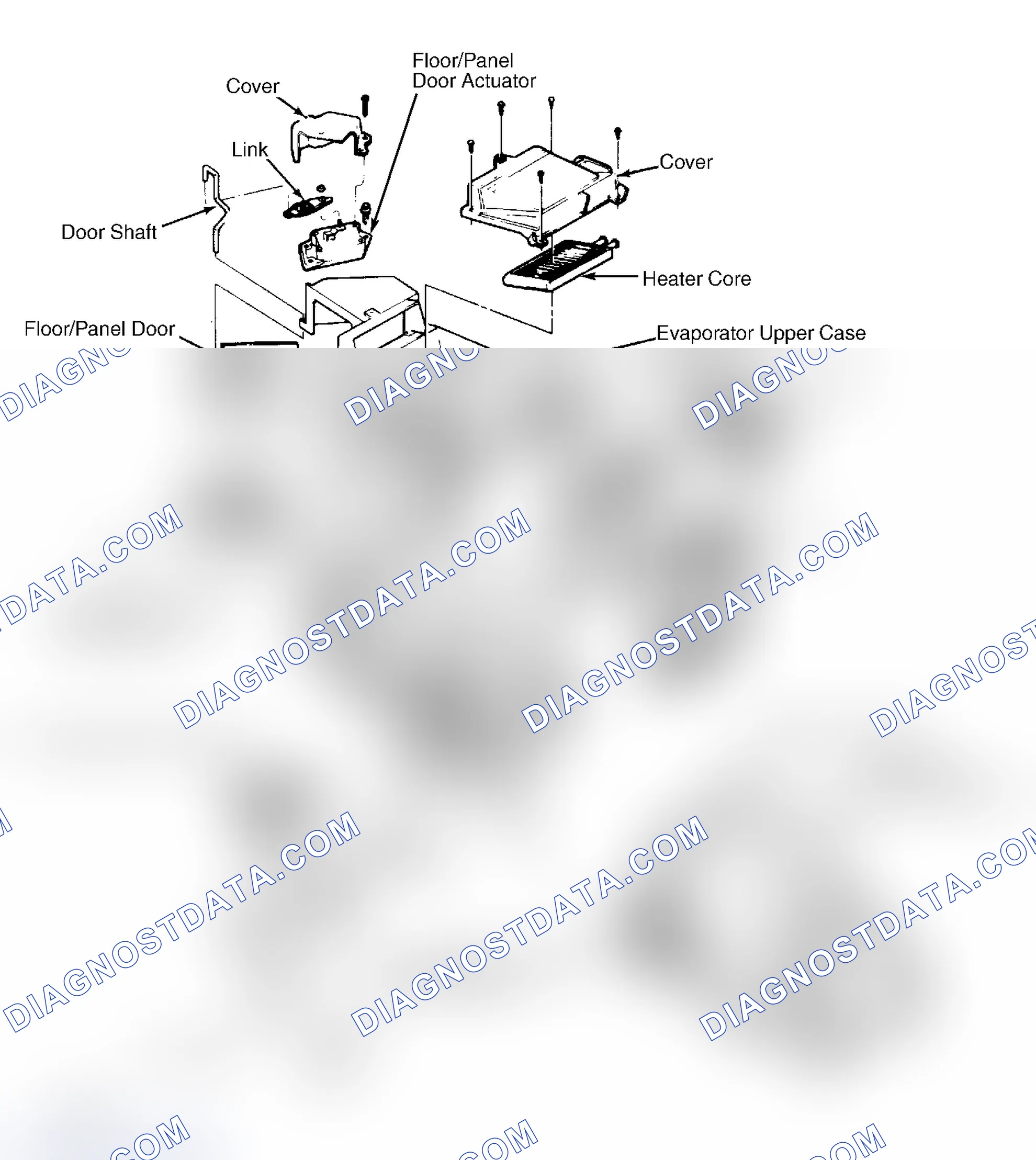 Scheme 11: Exploded View of Evaporator Case Assembly