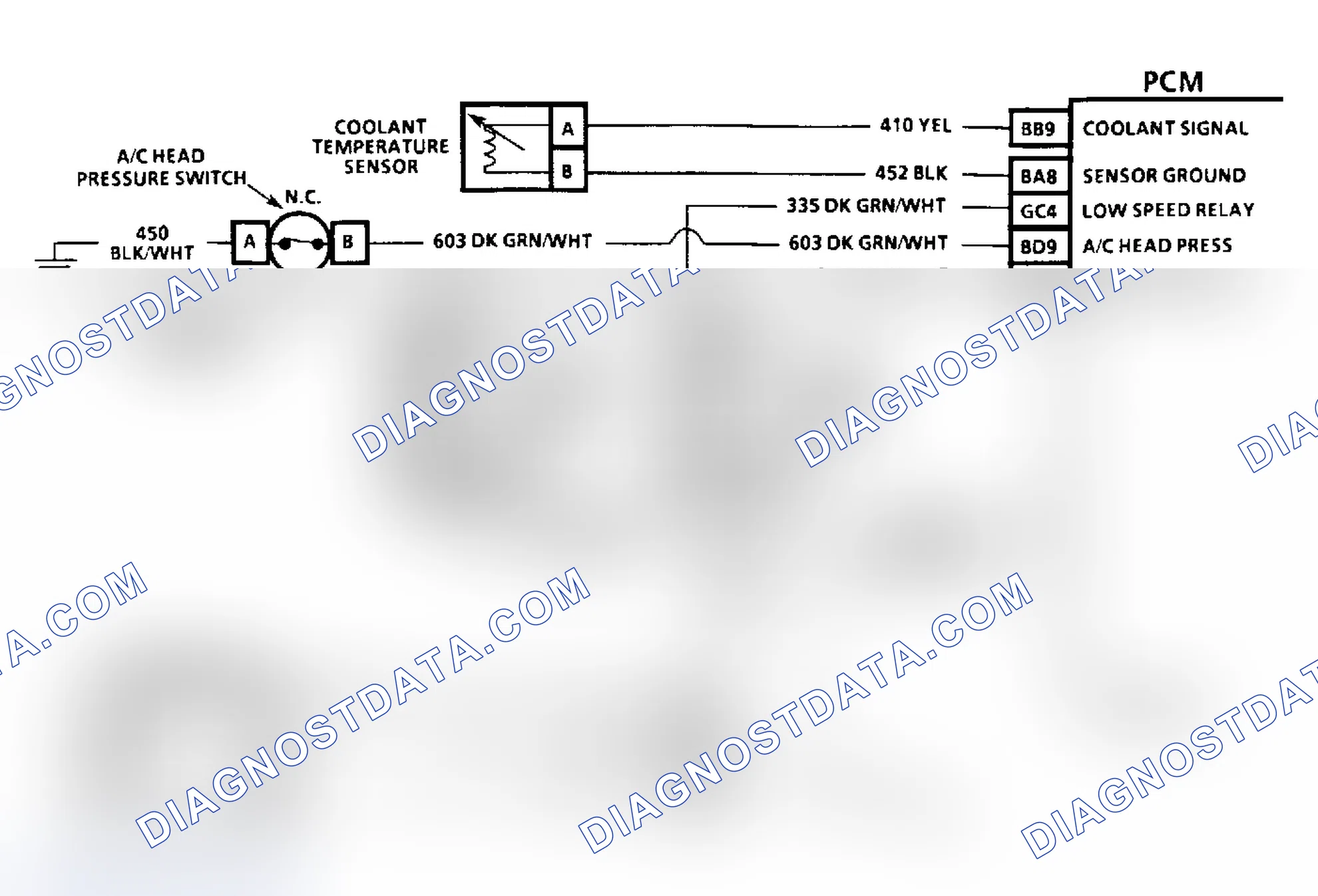 Scheme 132: CODE 69, A/C HEAD PRESSURE SWITCH 3.8L