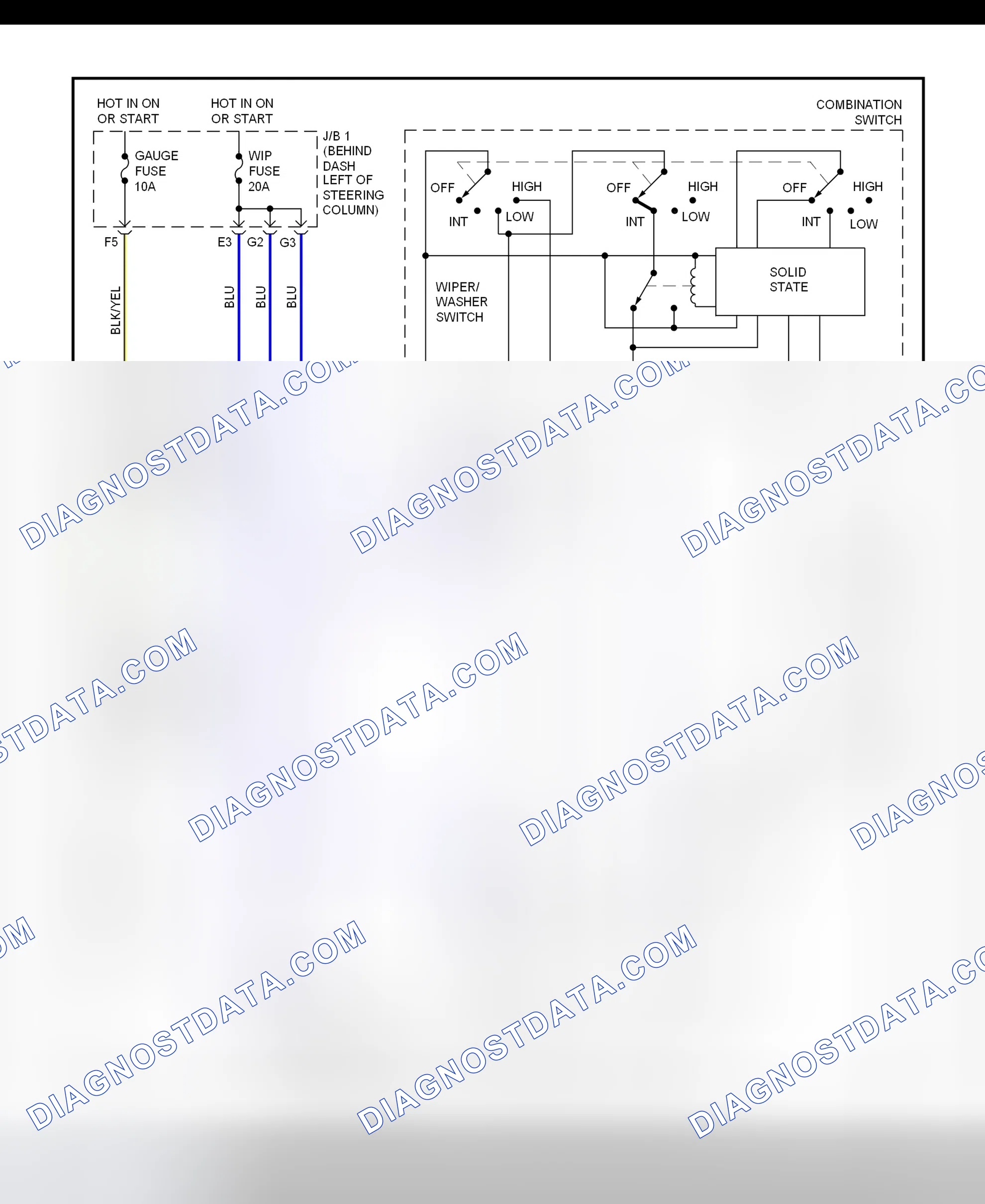 Scheme 26: Wiper/Washer System Wiring Diagram (Tundra - With Intermittent Wiper)