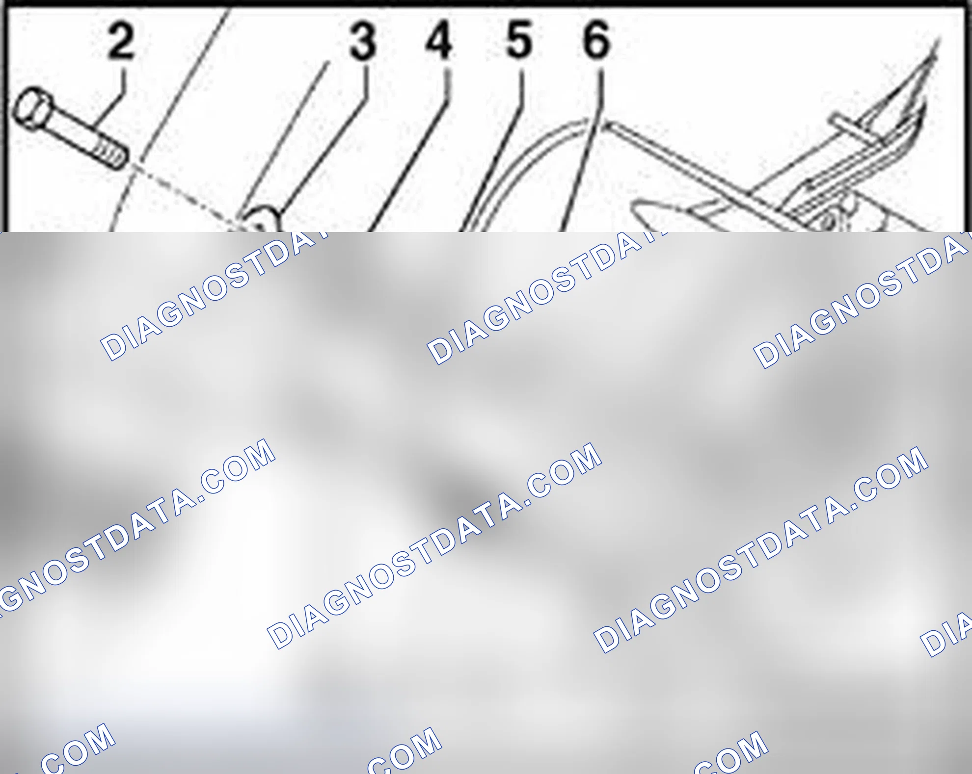Scheme 310: Individual right mounting components for vehicles with automatic transmission 01J