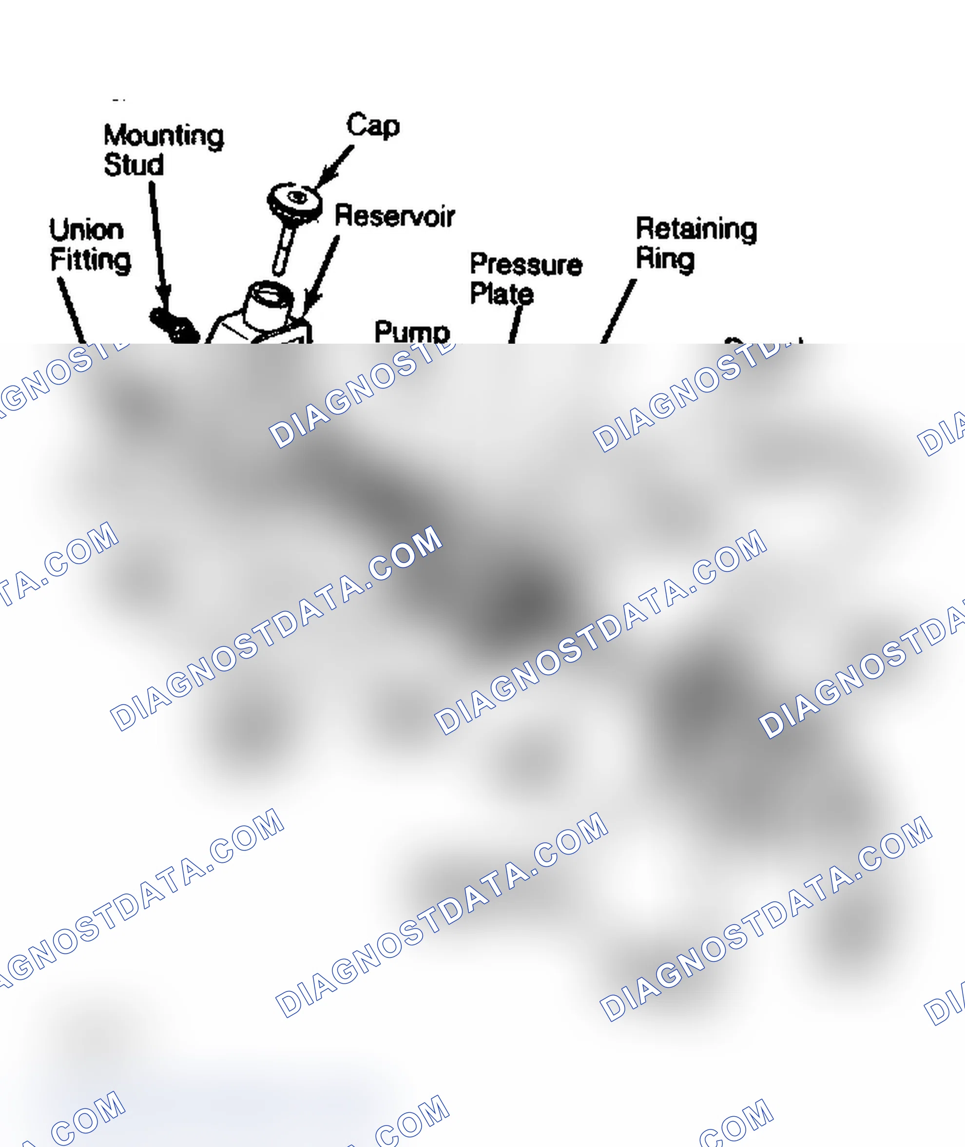 Fig. 1: Exploded View of Saginaw Vane Power Steering Pump