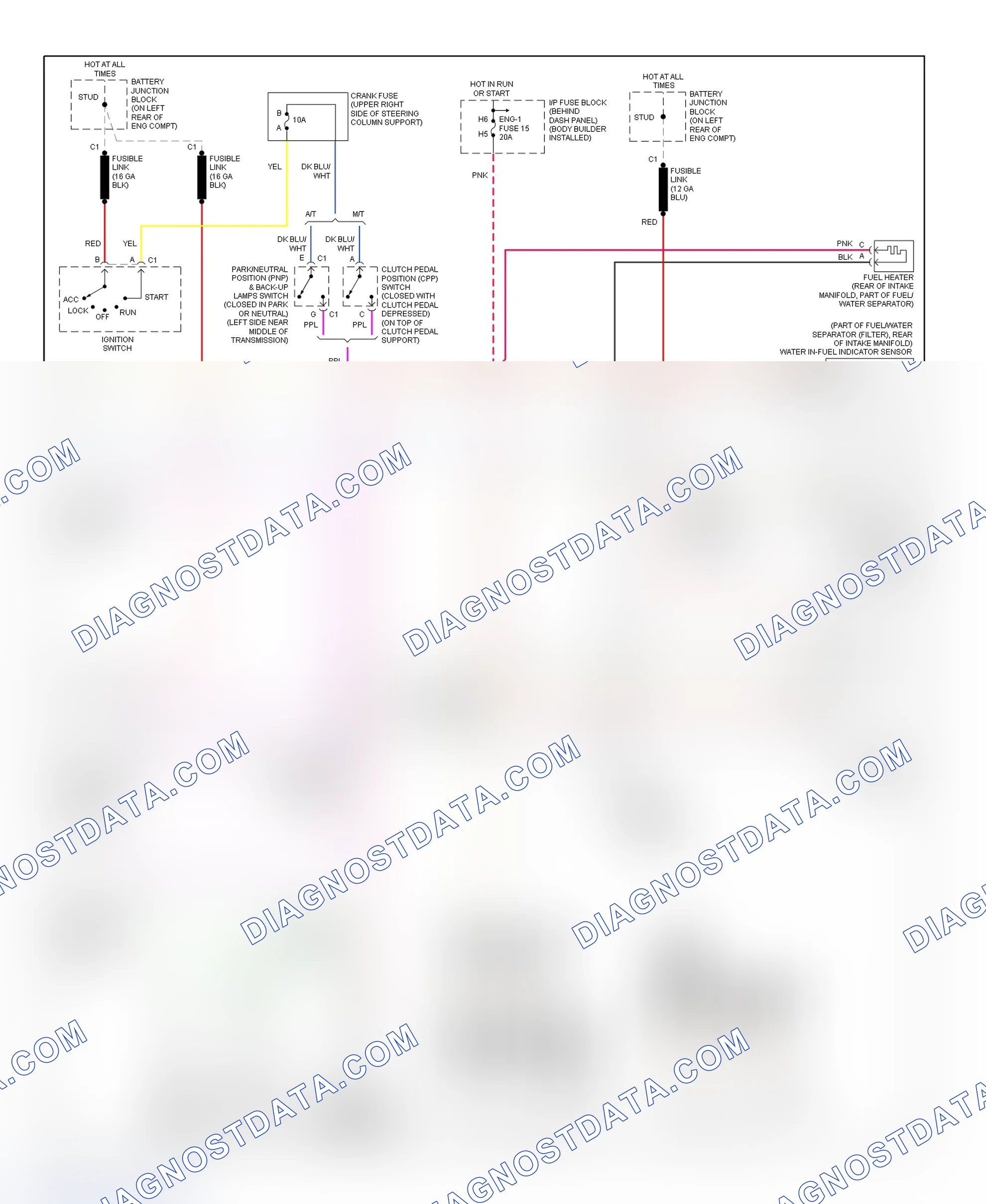 Scheme 101: PCM Wiring Diagram (Forward Control - Commercial Chassis - 6.5L VIN Y - 3 Of 3)