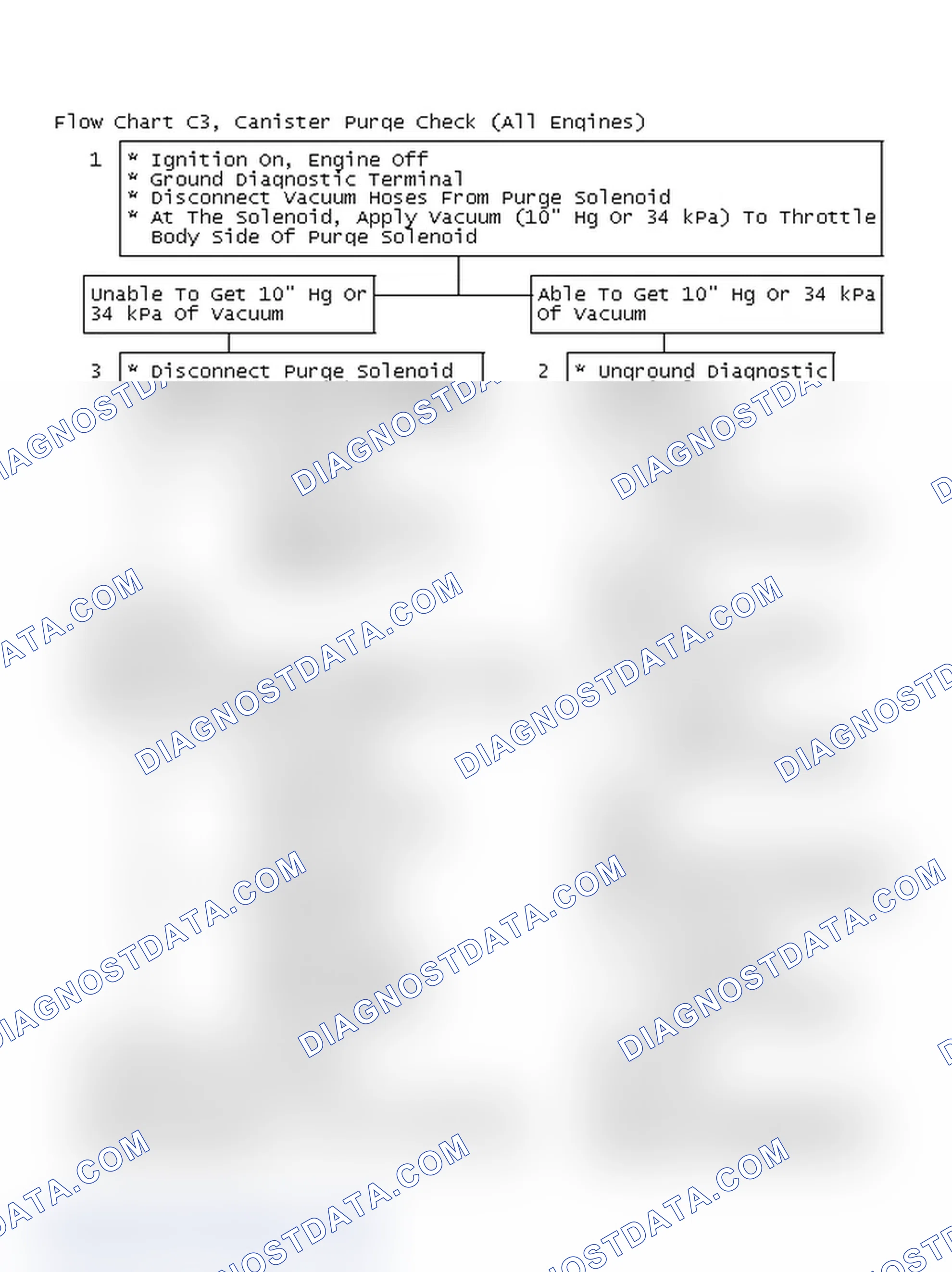 Scheme 383: Flow Chart C3, Canister Purge Check (All Engines)