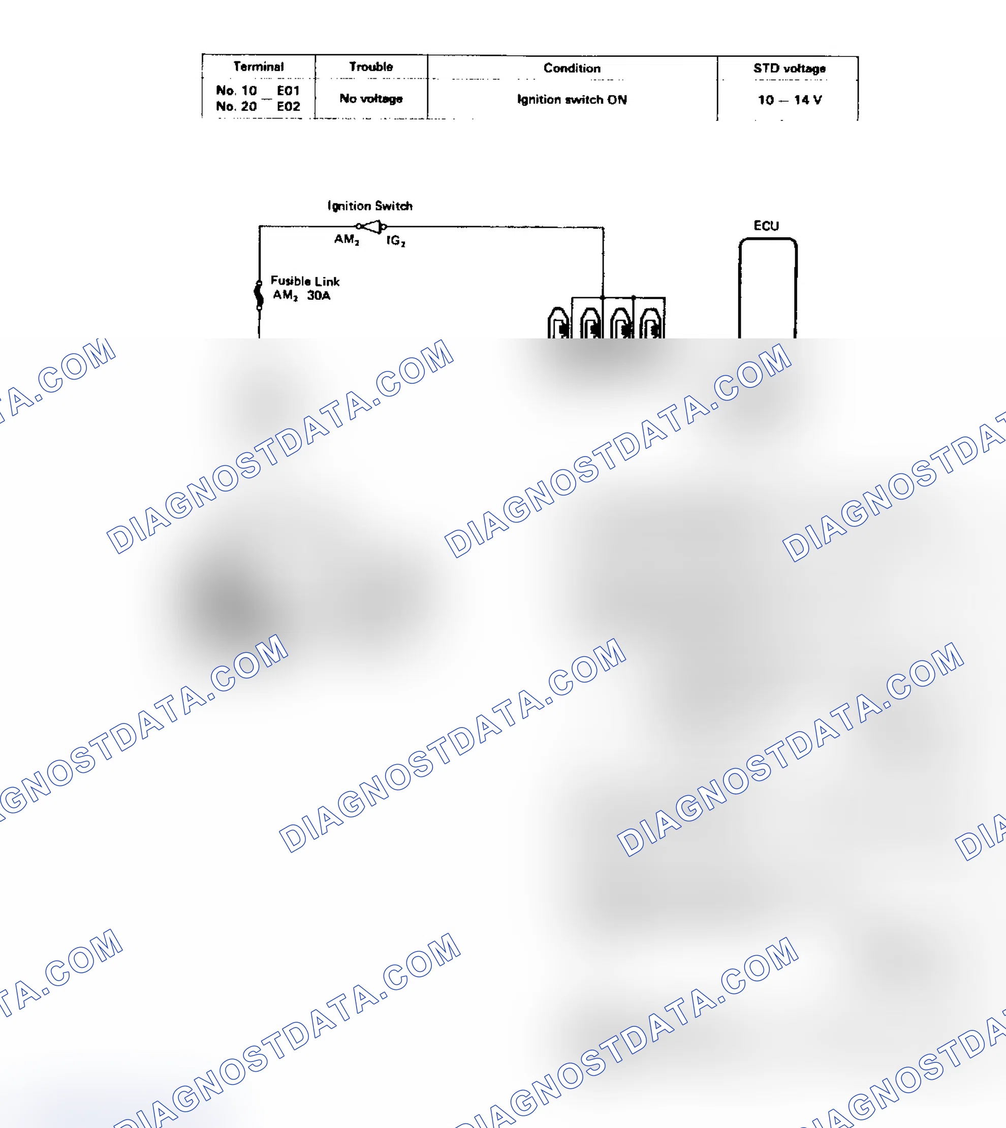 Scheme 69: TEST 12 - INJECTOR CIRCUIT (4A-FE & 4A-GE)