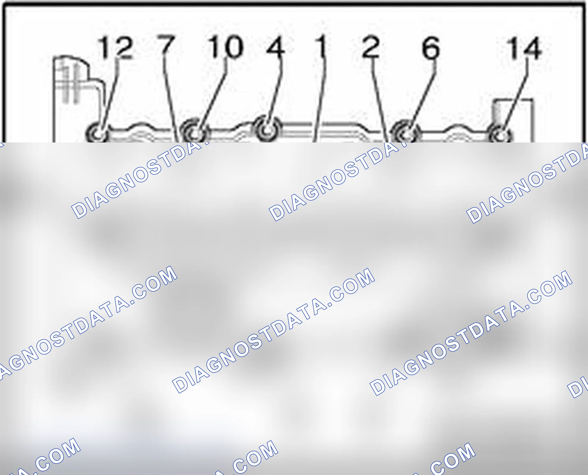 Scheme 524: Cylinder head cover tightening sequence