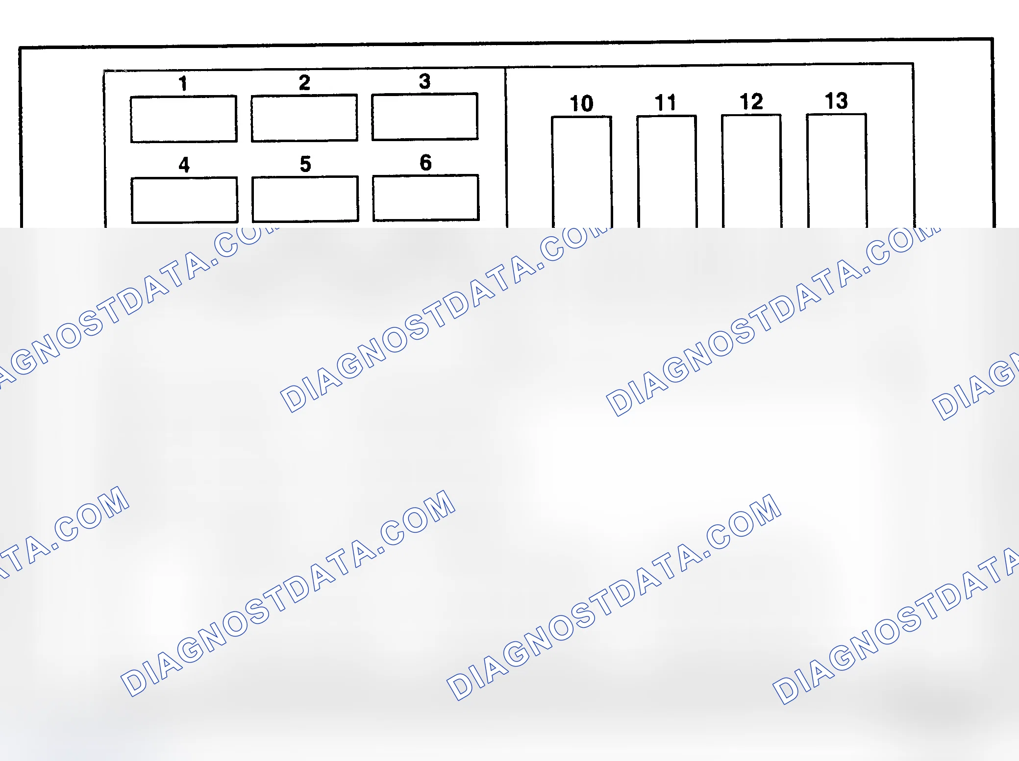 Scheme 17: UNDERHOOD FUSE & RELAY IDENTIFICATION (1995-96 CAPRICE)
