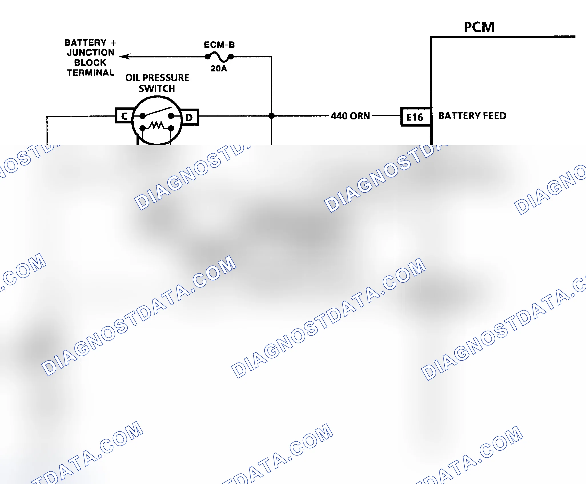 Scheme 234: Code 54 Schematic ("C" & "K" Series) Fuel Pump Circuit