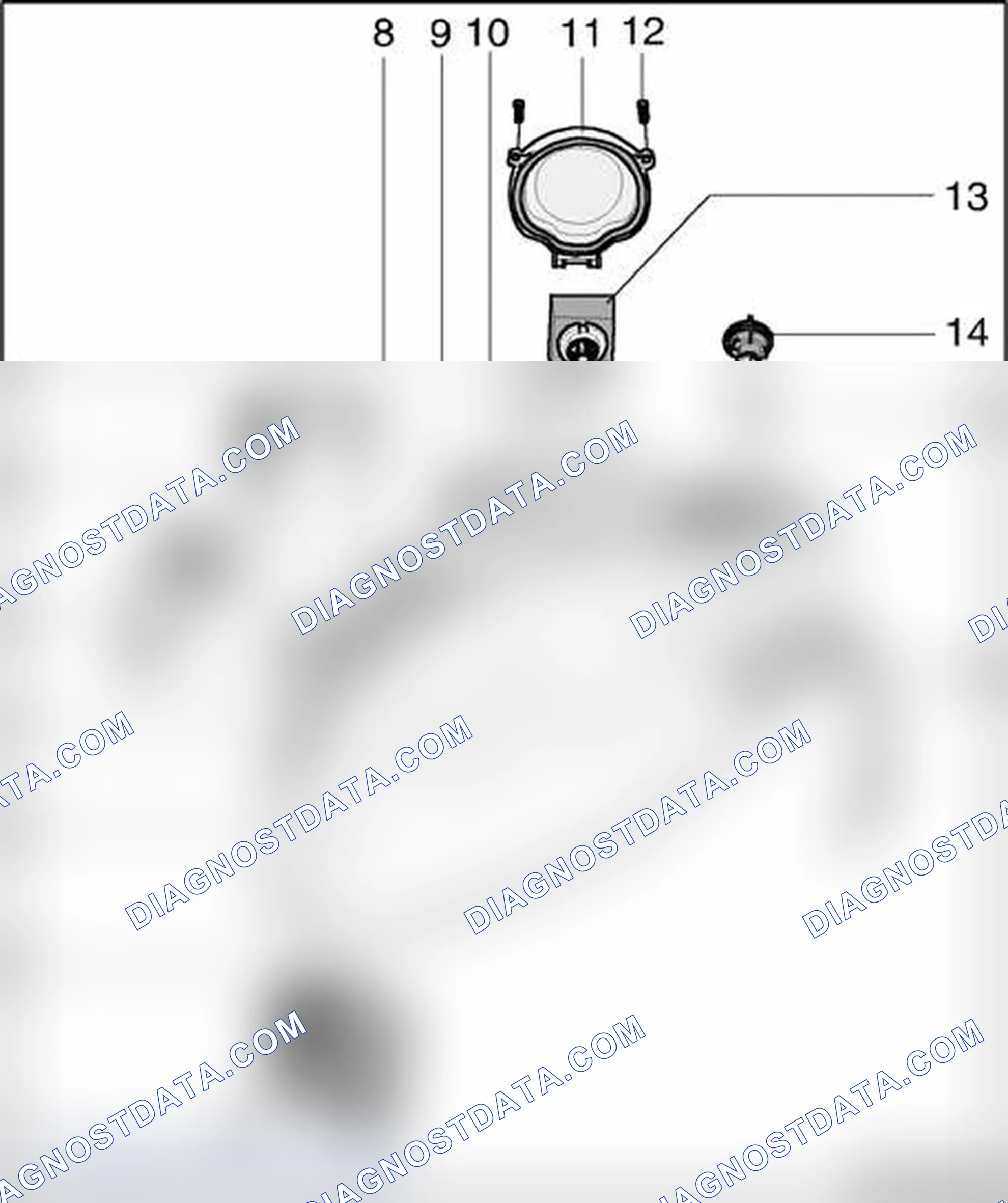 Scheme 229: Headlamps with High Intensity Gas Discharge (HID) "Bi-Xenon" Lamps, assembly