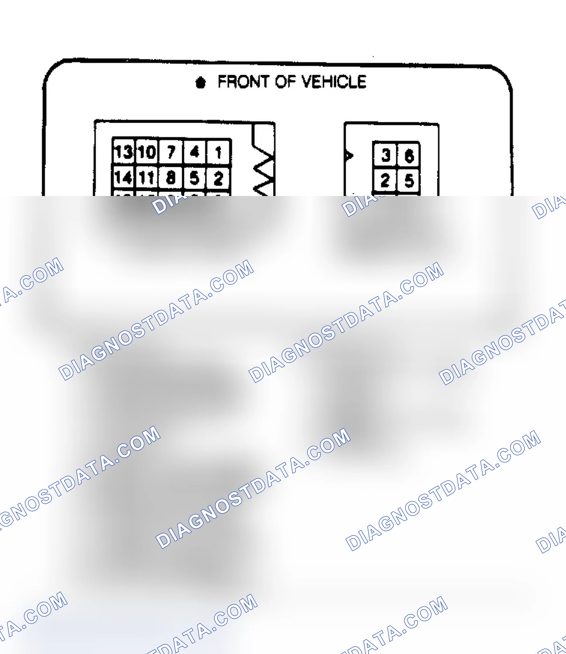 Scheme 87: Diagnostic Connectors D1 and D2 Terminal Identification