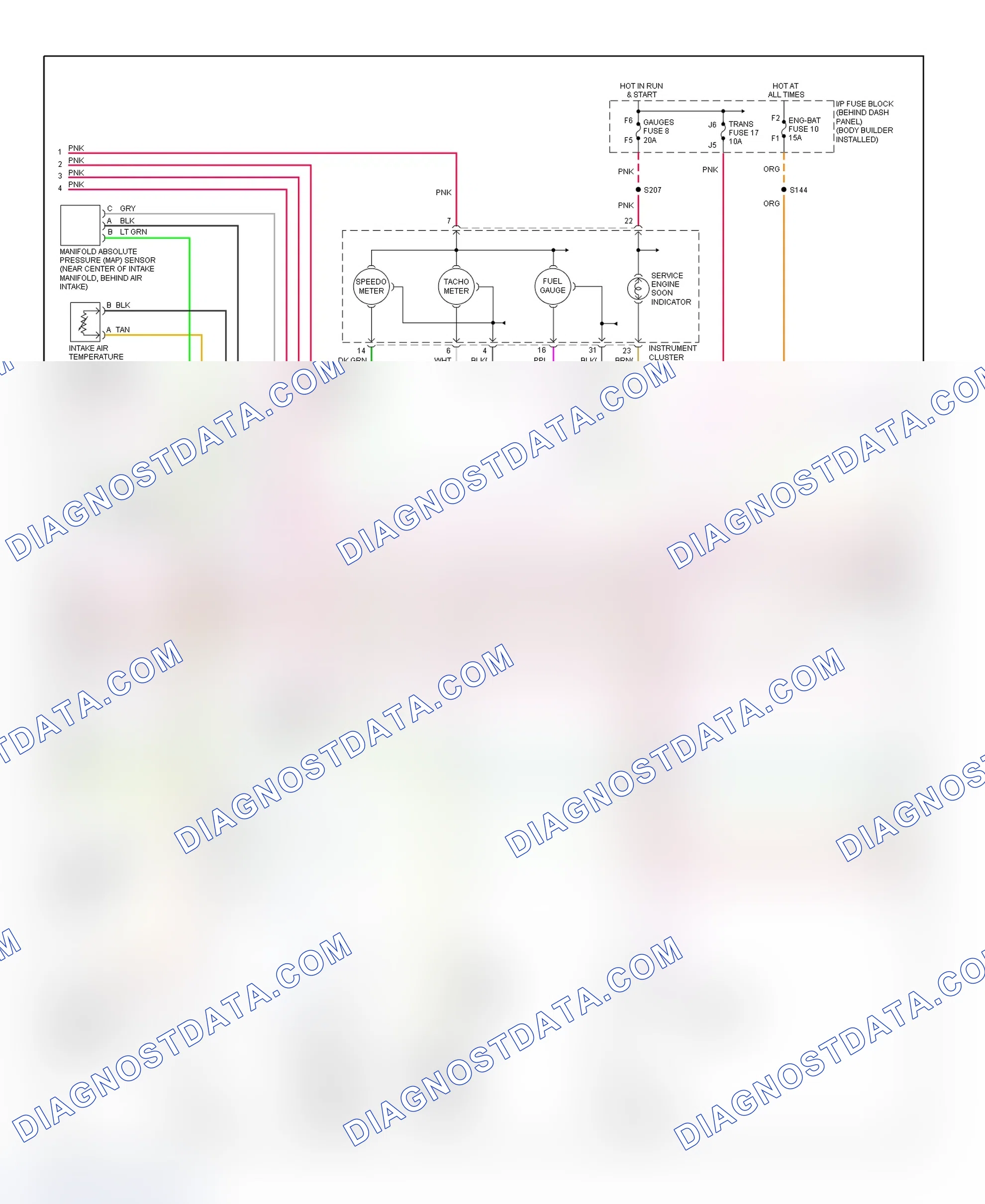 Scheme 93: PCM Wiring Diagram (Forward Control - Commercial Chassis - 5.7L - 3 Of 4)