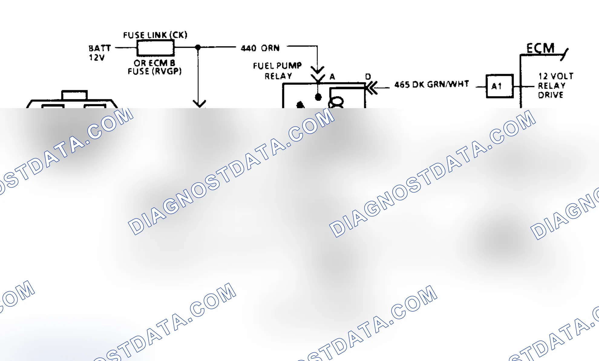 Scheme 83: Code 54, Fuel Pump Schematic (All Others)