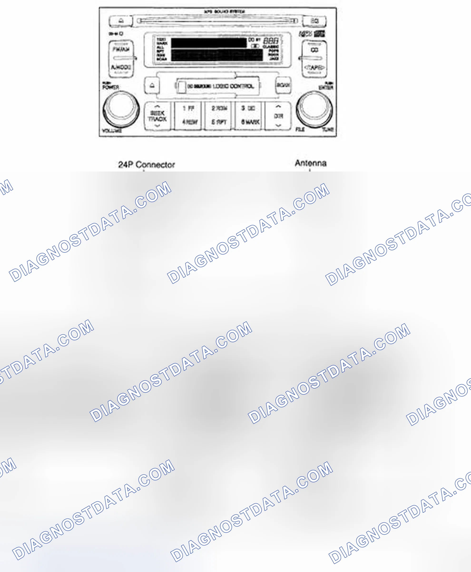 Scheme 2: AM/FM/CASSETTE/CD/MP3 (M455)