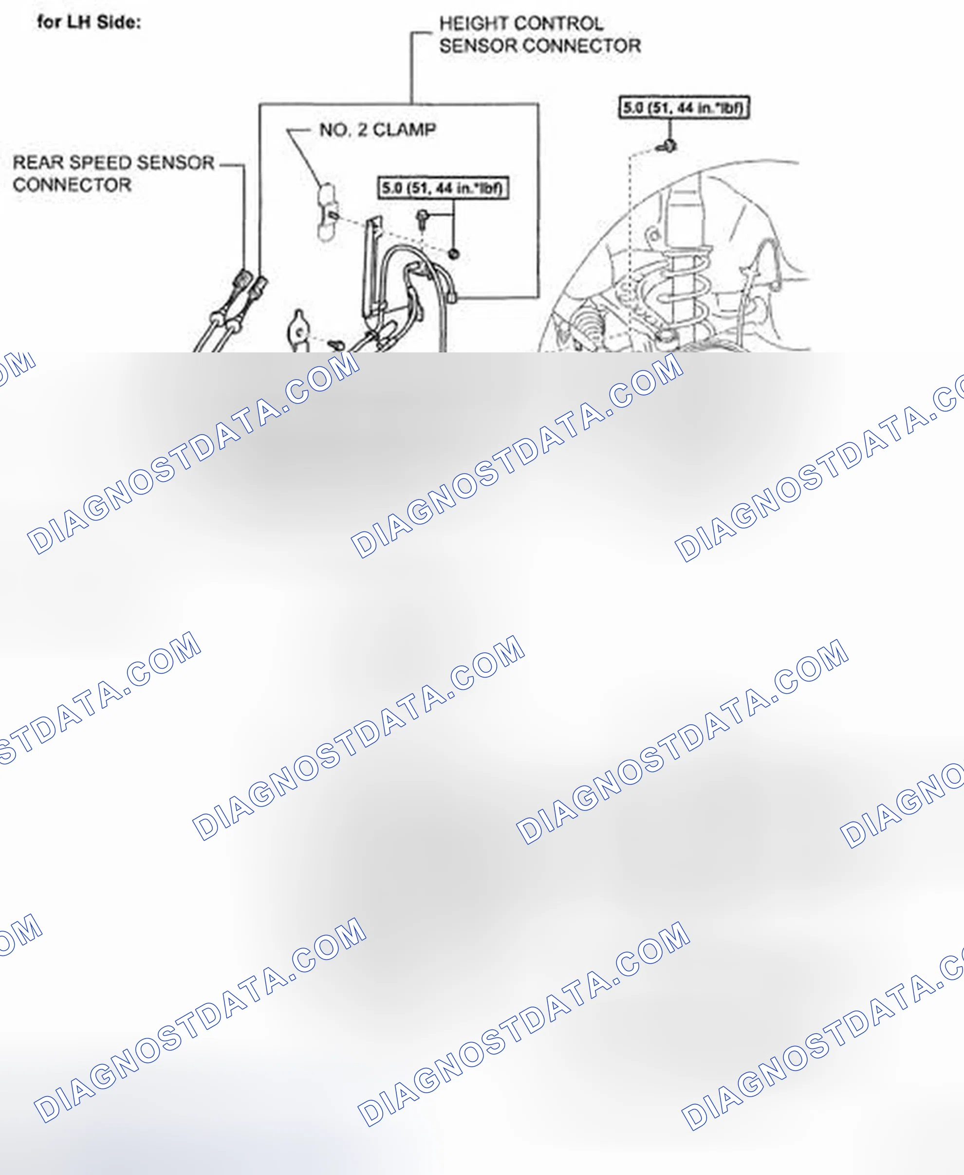 Scheme 136: Identifying Rear Speed Sensor Components With Torque Specifications (2 Of 2)