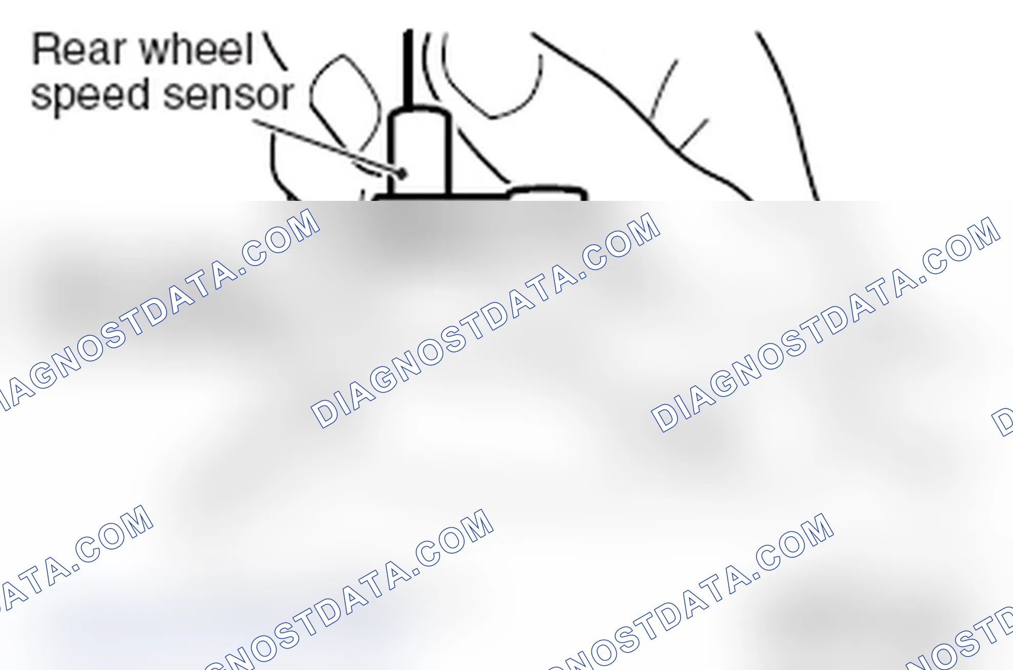Scheme 129: >> A << REAR WHEEL SPEED SENSOR, O-RING, AND BOLT (CONNECTION OF REAR WHEEL SPEED SENSOR WITH REAR W